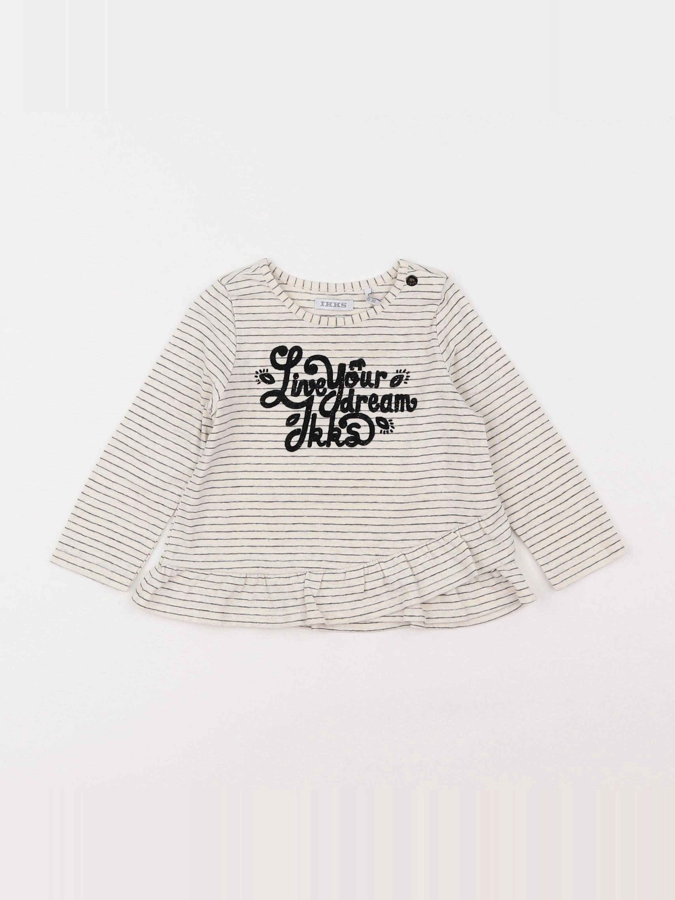 IKKS - tee-shirt blanc - 18 mois