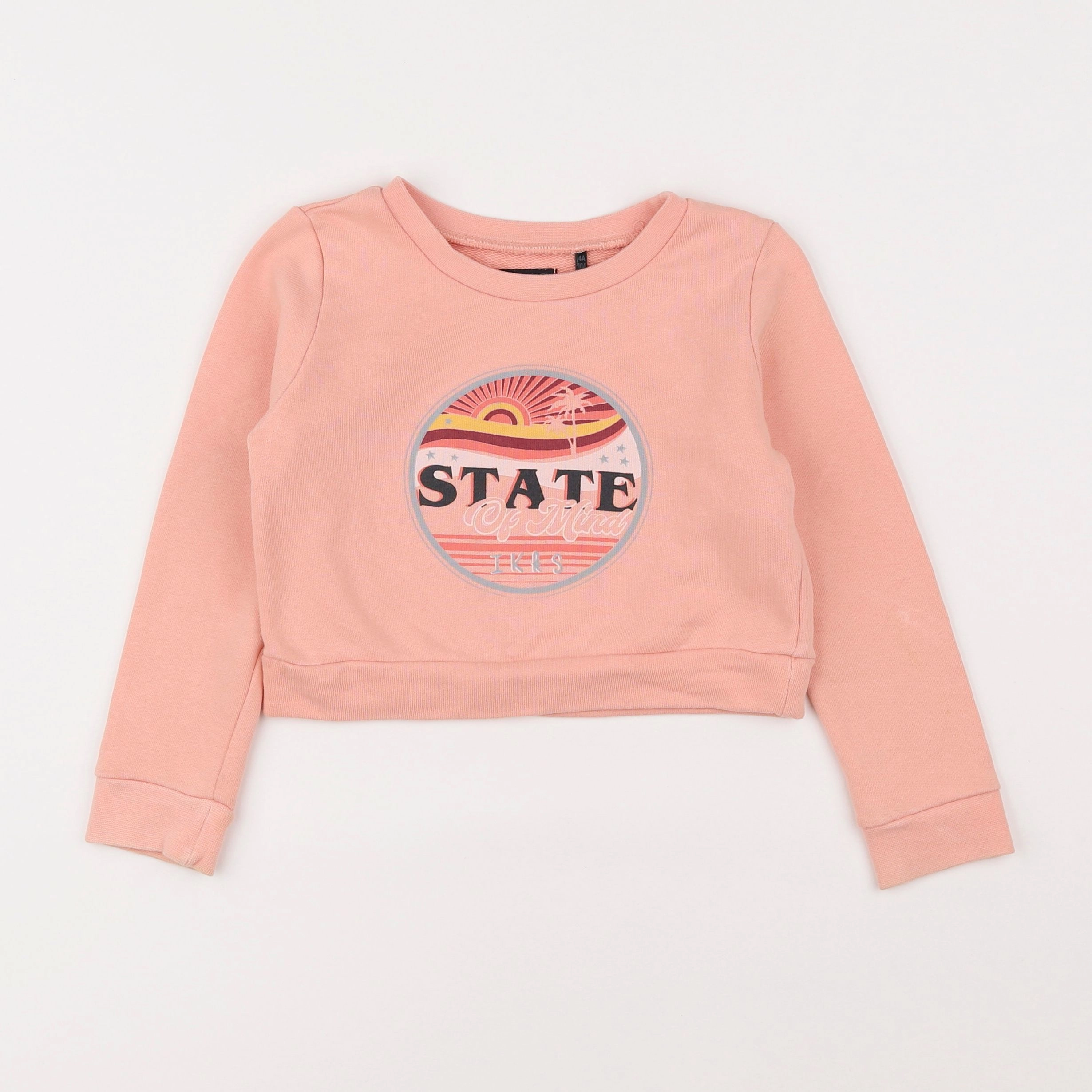 IKKS - sweat rose - 4 ans