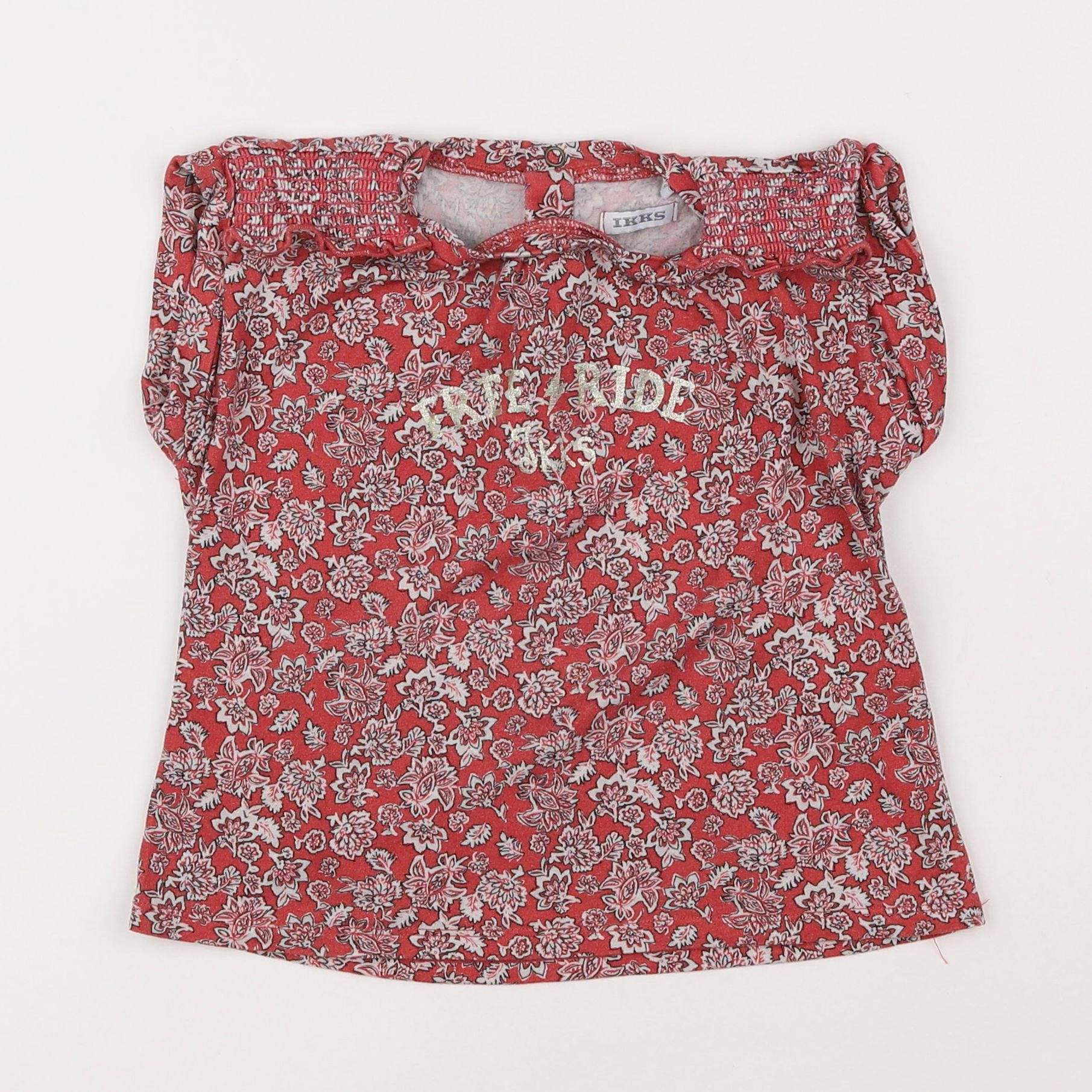 IKKS - tee-shirt rouge - 3 ans