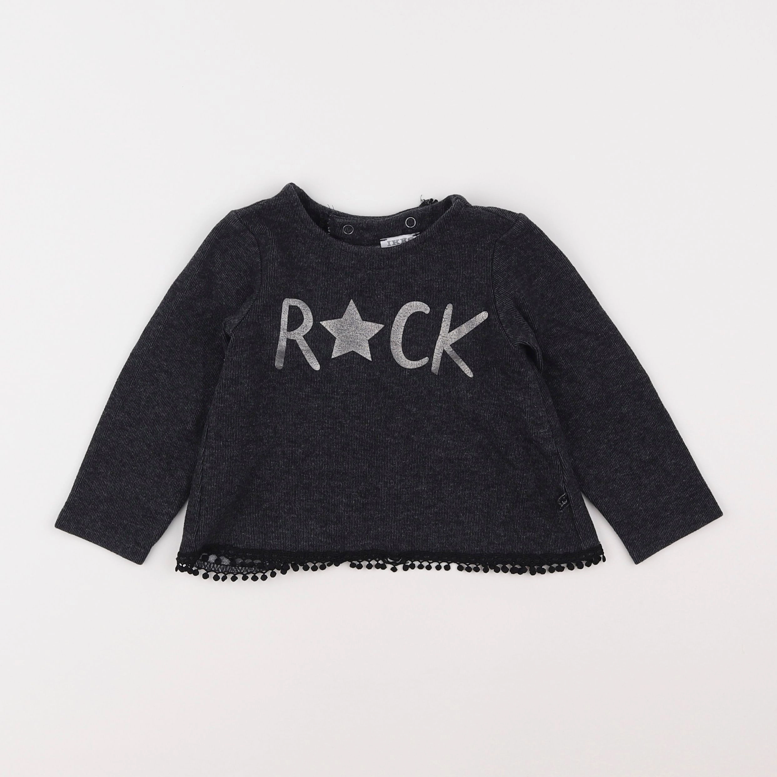 IKKS - sweat gris - 2 ans