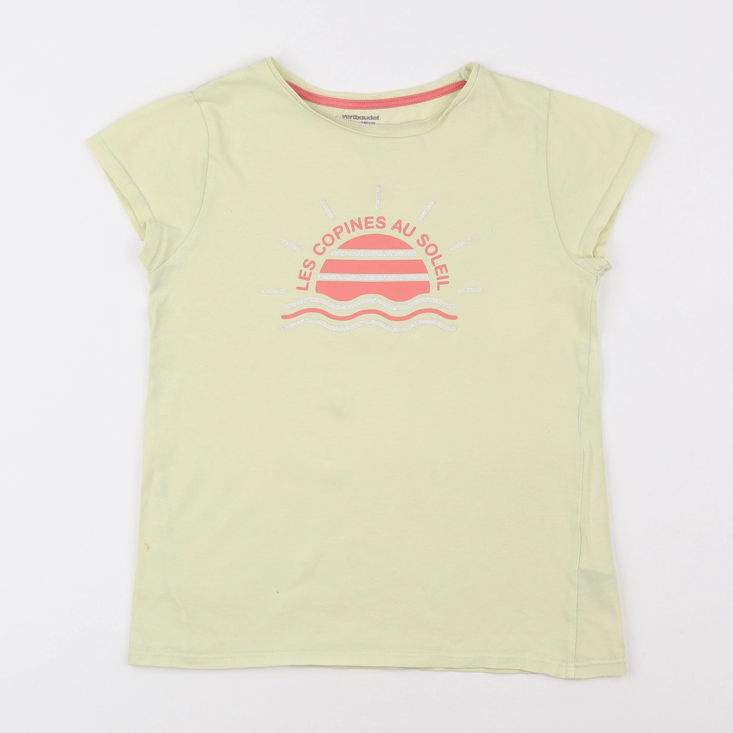 Vertbaudet - tee-shirt jaune - 10 ans