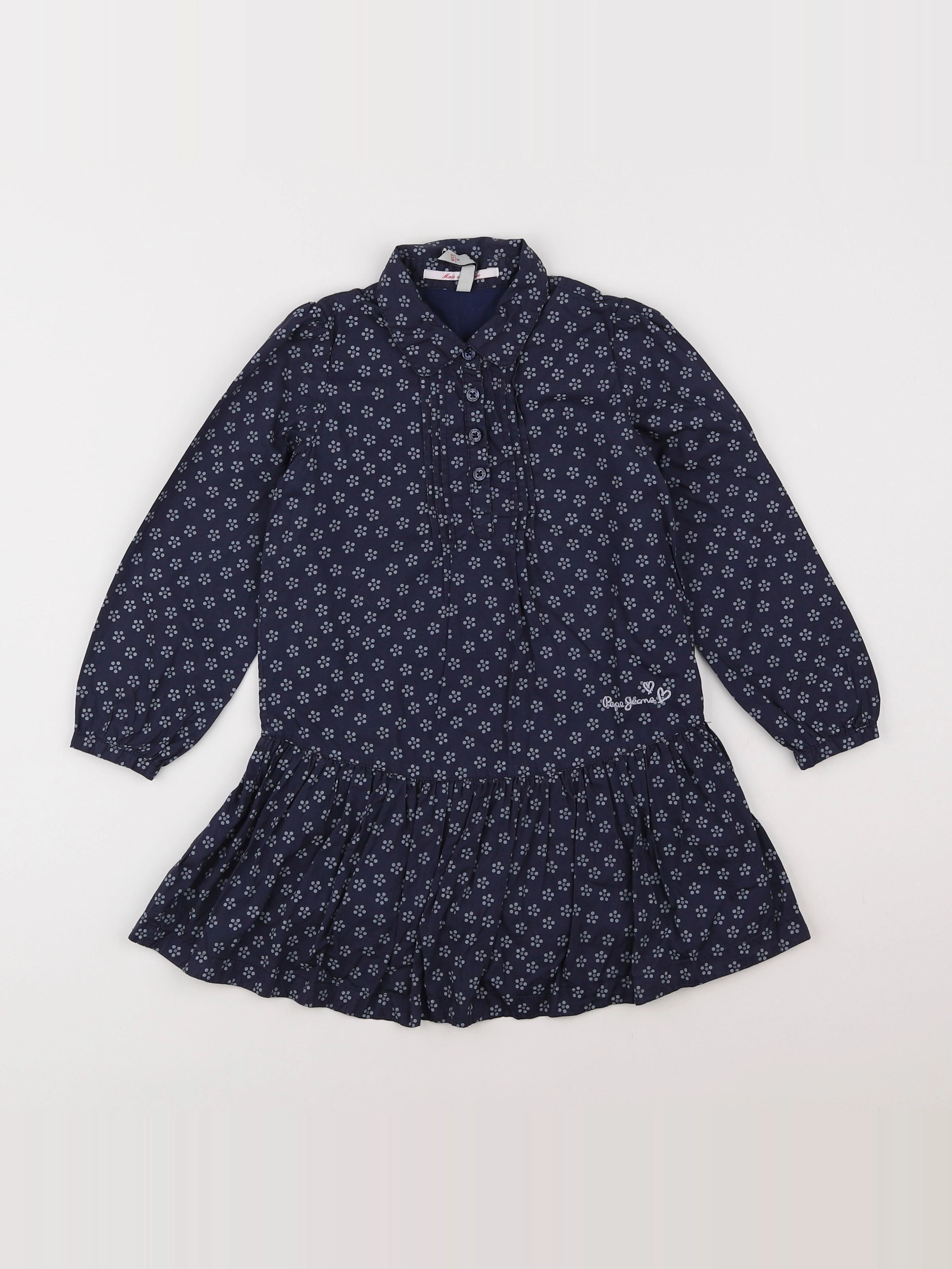 Pepe Jeans - robe bleu - 5 ans