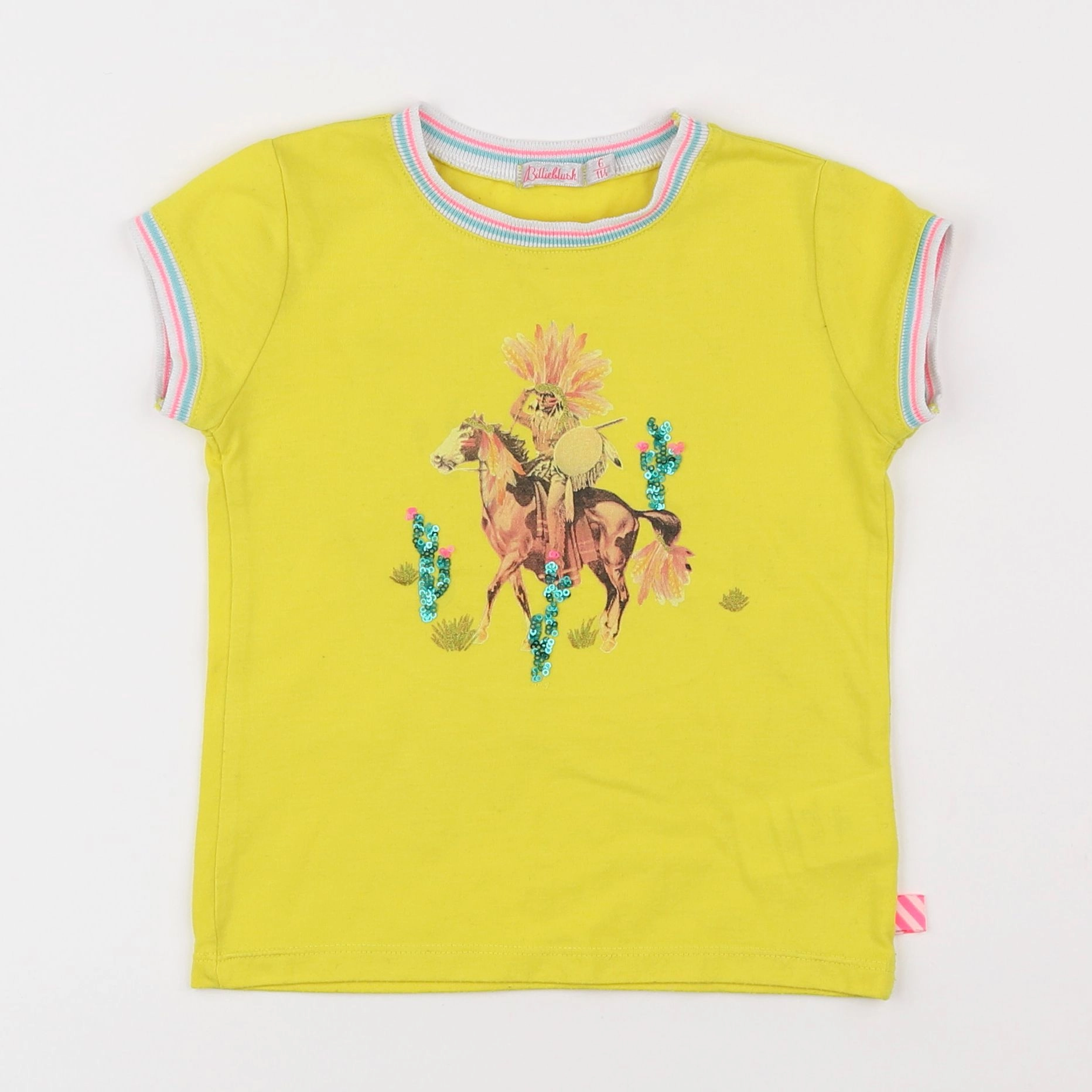 Billie Blush - tee-shirt jaune - 6 ans