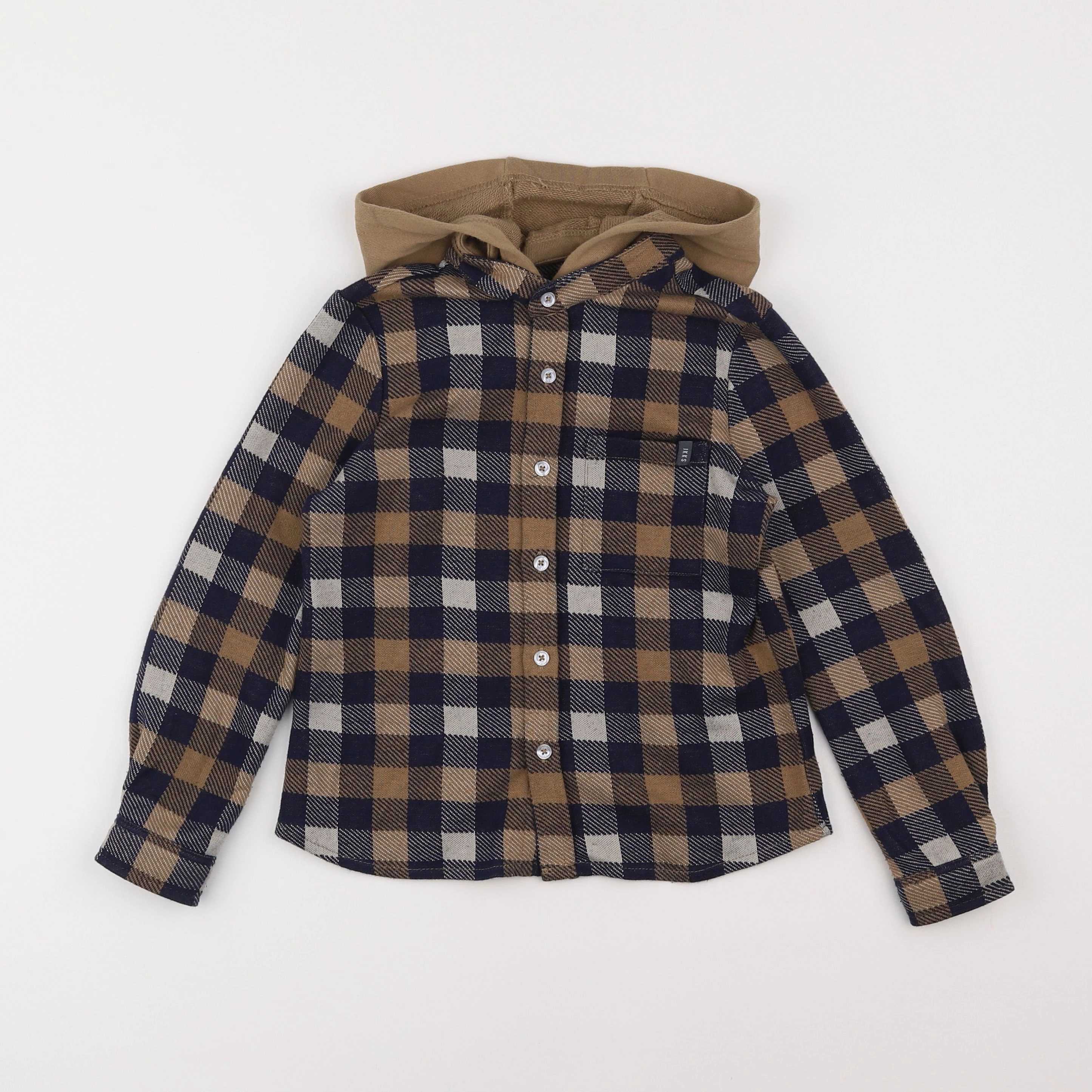 IKKS - chemise bleu, marron - 5 ans