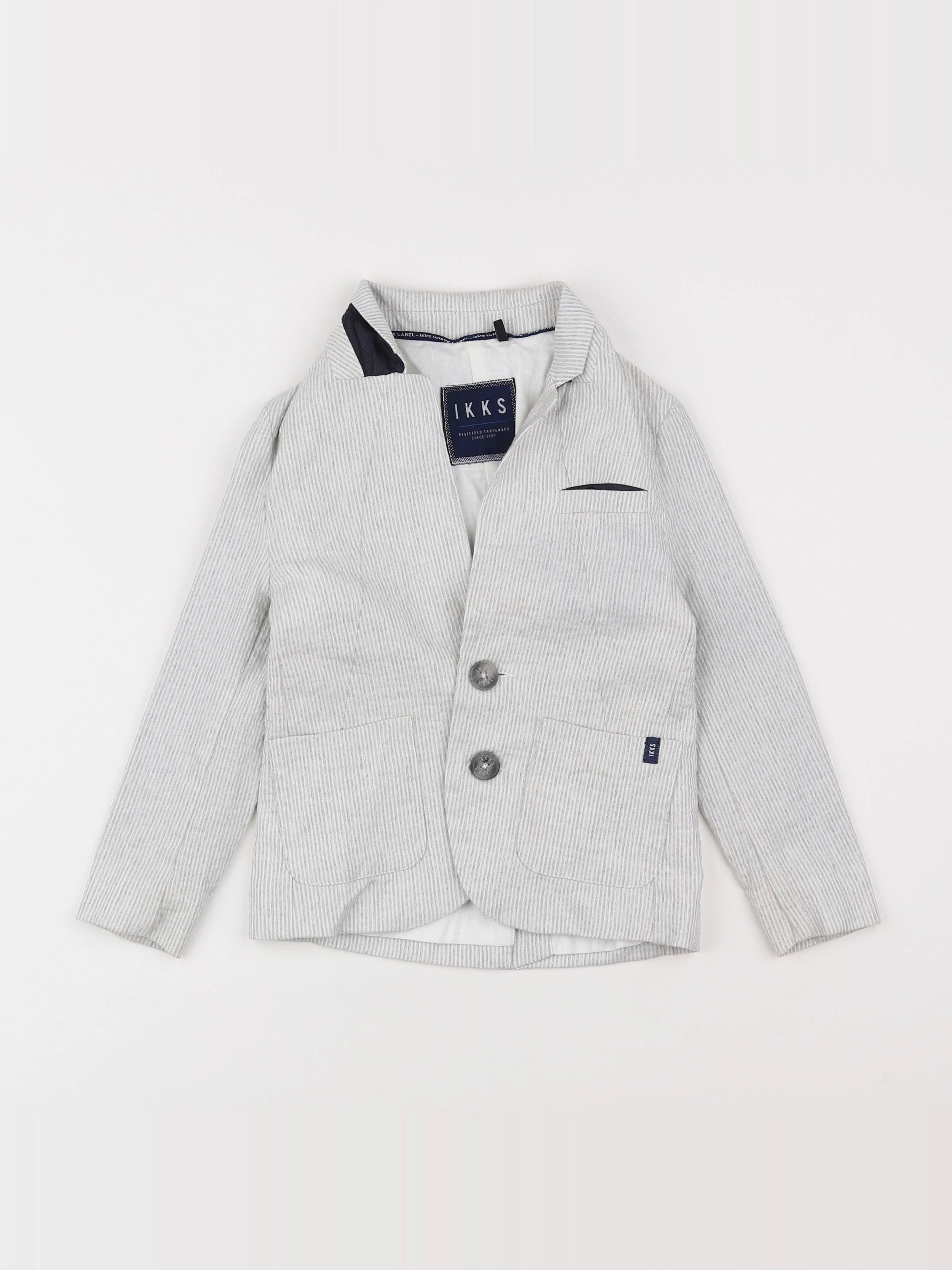 IKKS - veste gris, blanc - 5 ans