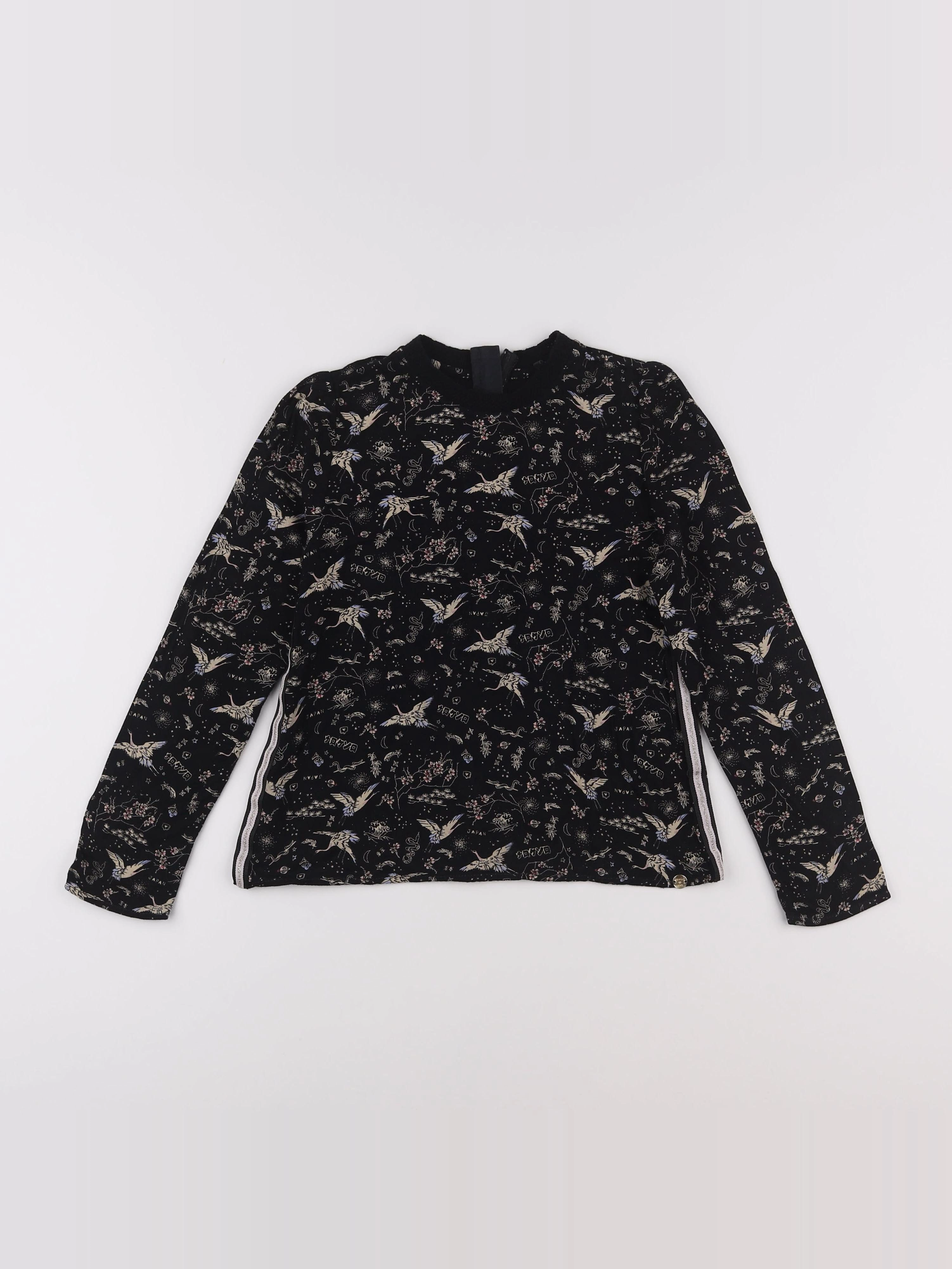 IKKS - blouse noir, beige - 8 ans