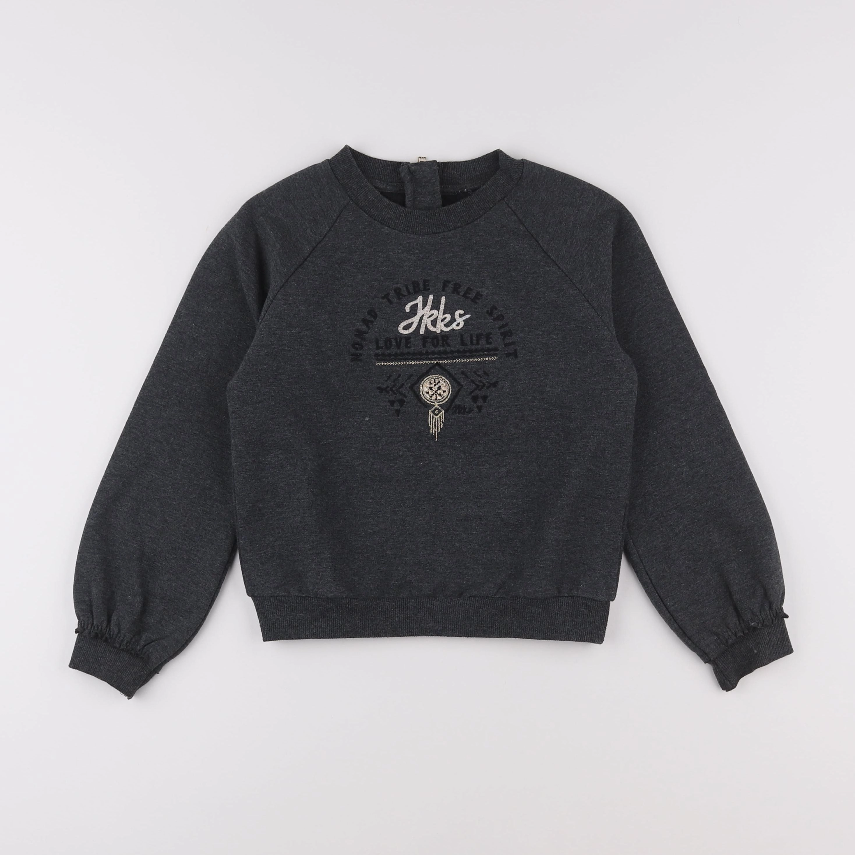 IKKS - sweat gris - 8 ans