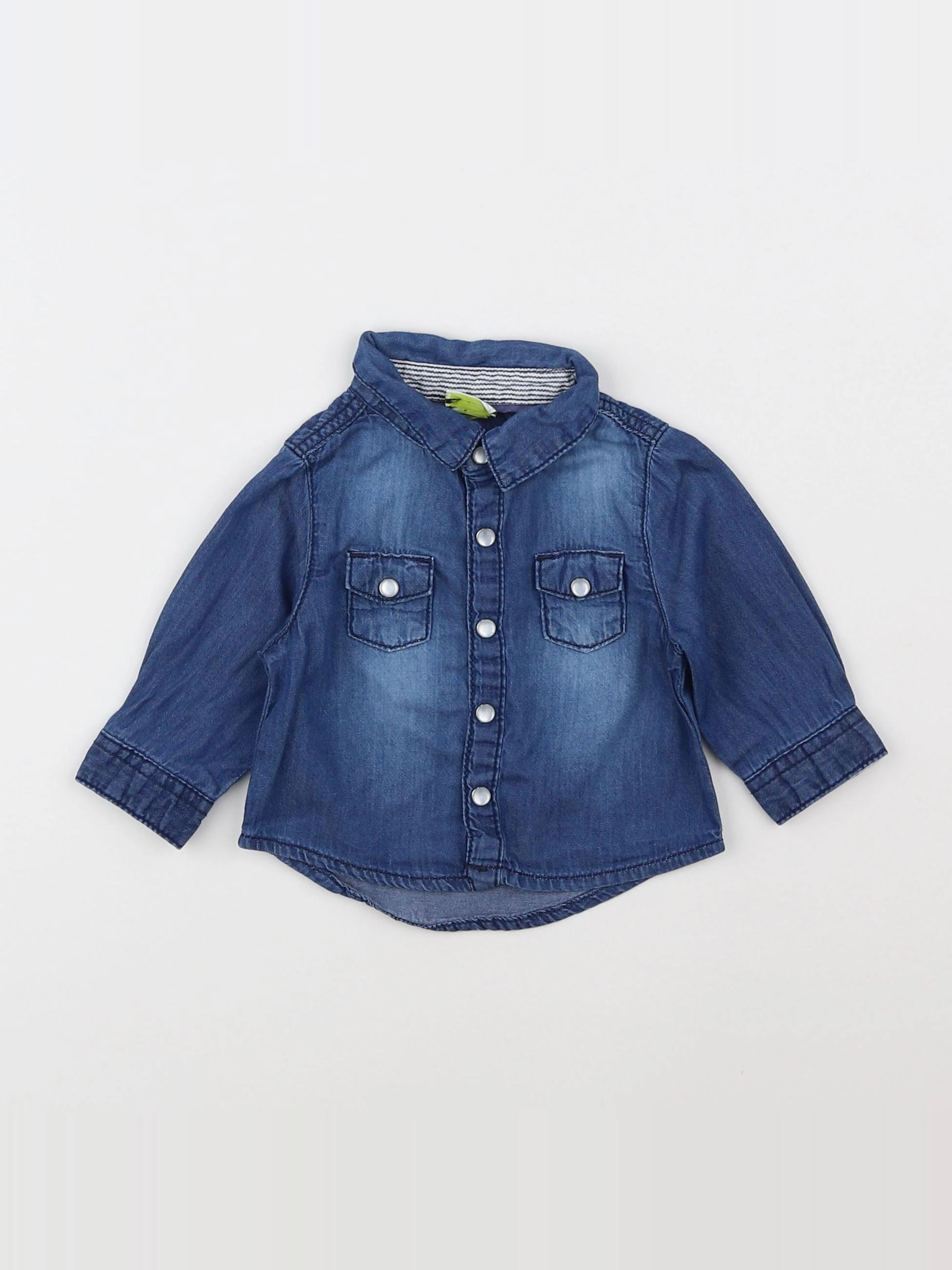Tape à l'oeil - chemise bleu - 3 mois