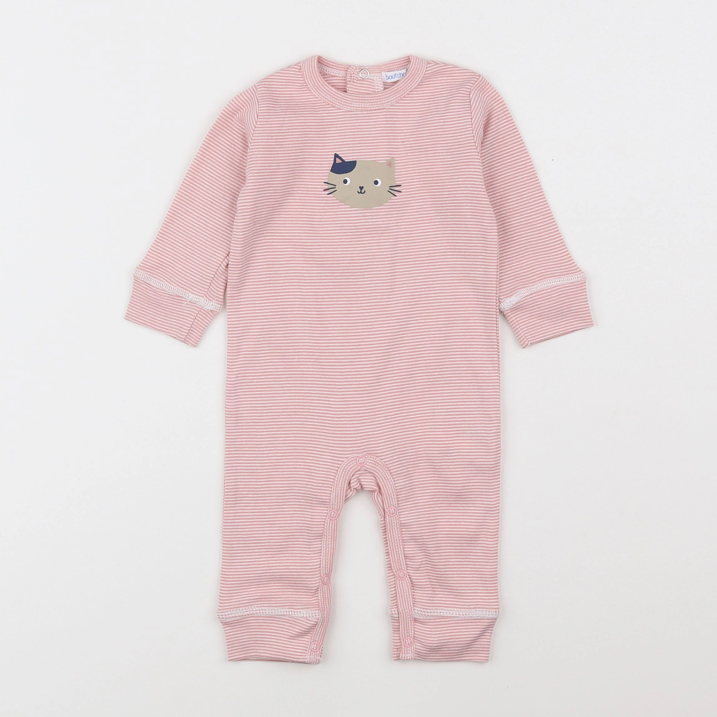 Boutchou - pyjama coton rose - 3 mois