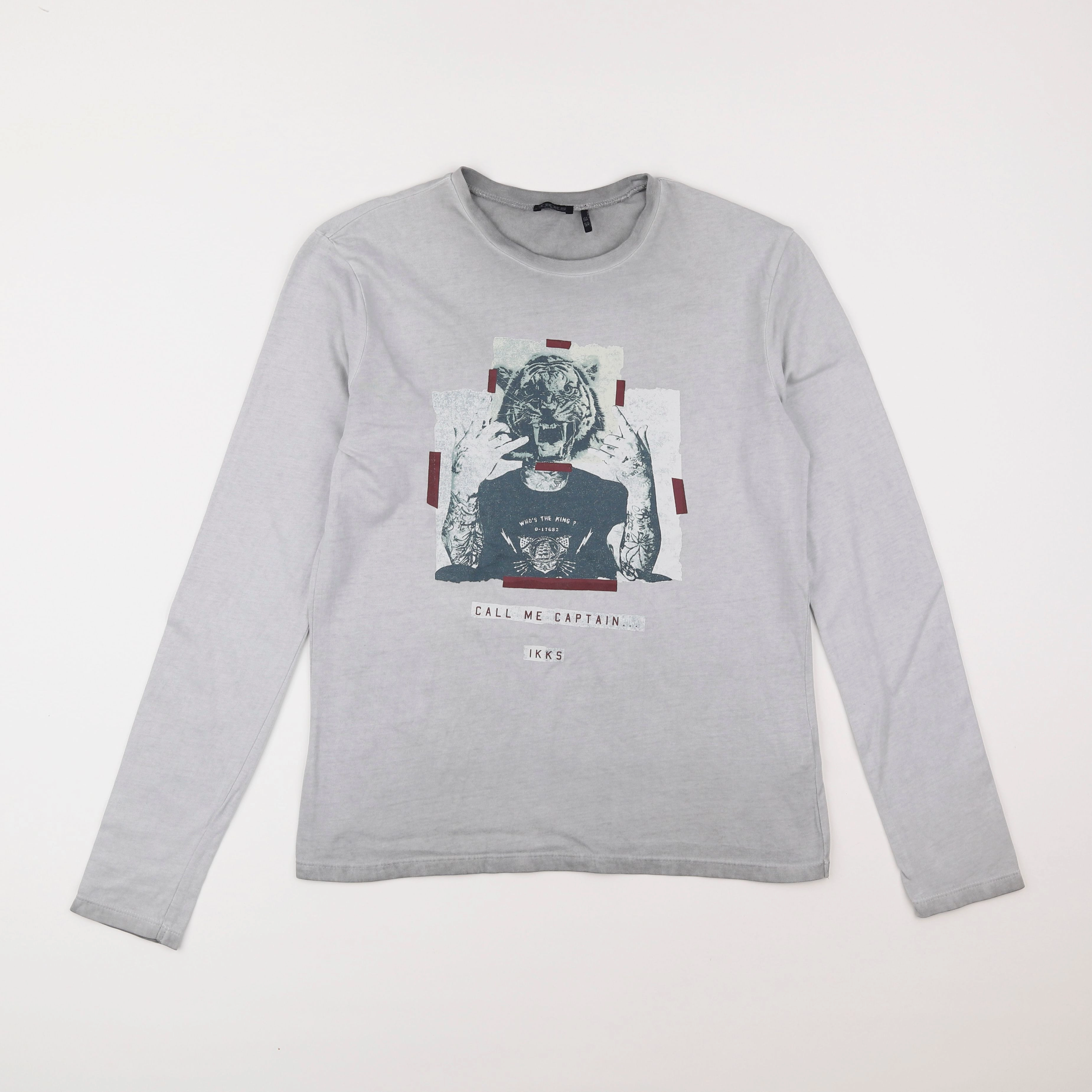 IKKS - tee-shirt gris - 14 ans