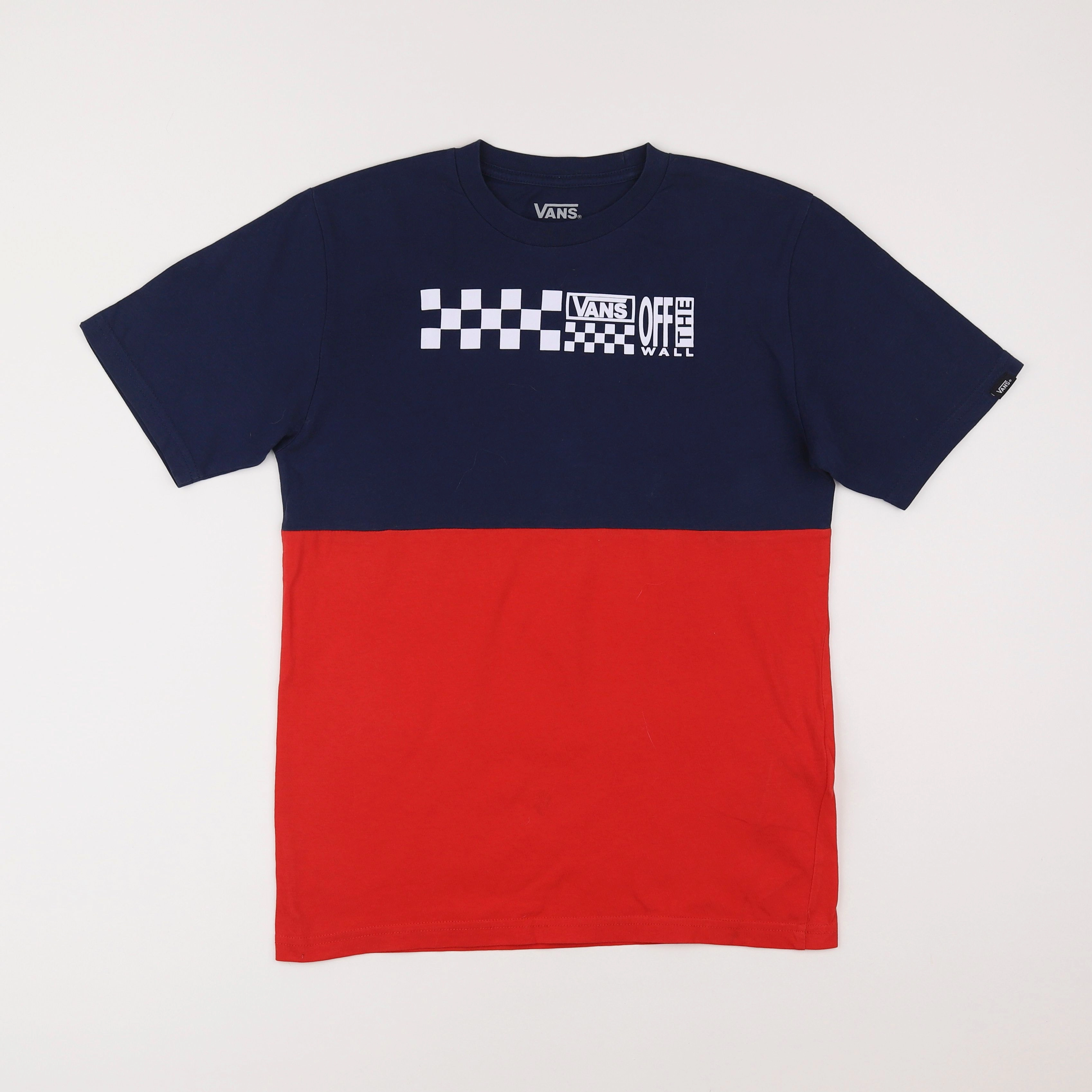 Vans - tee-shirt bleu, rouge - 12/14 ans