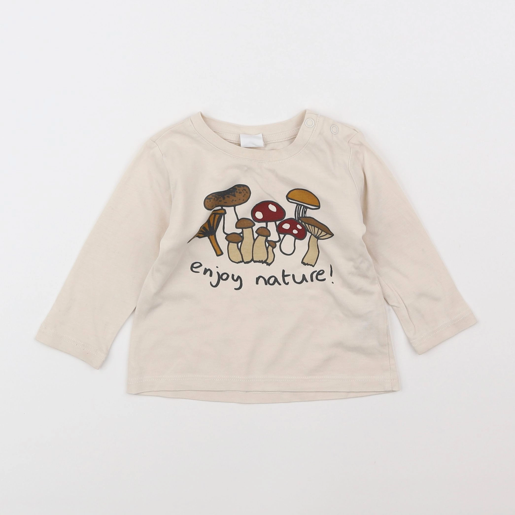 H&M - tee-shirt beige - 6 mois