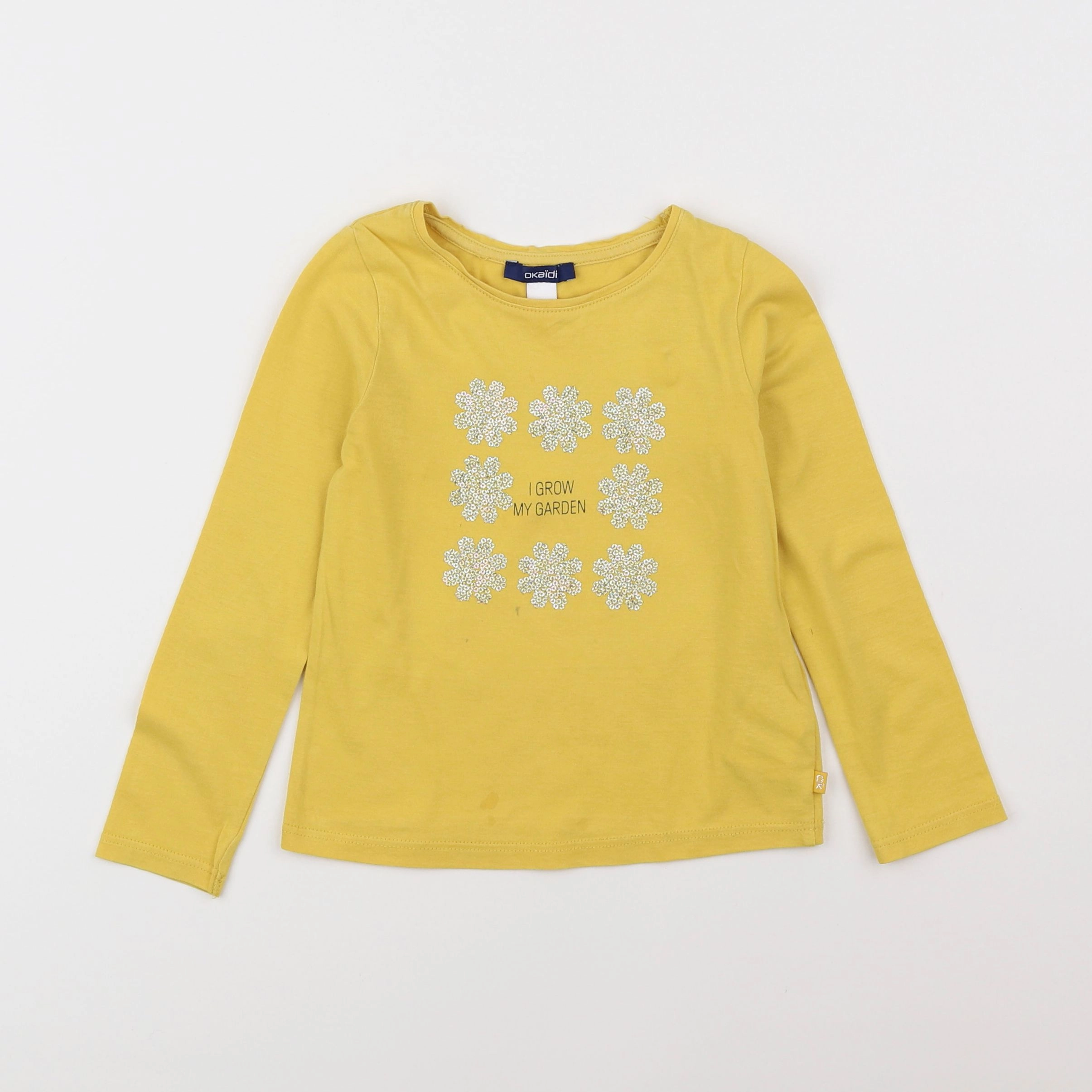 Okaidi - tee-shirt jaune - 3 ans