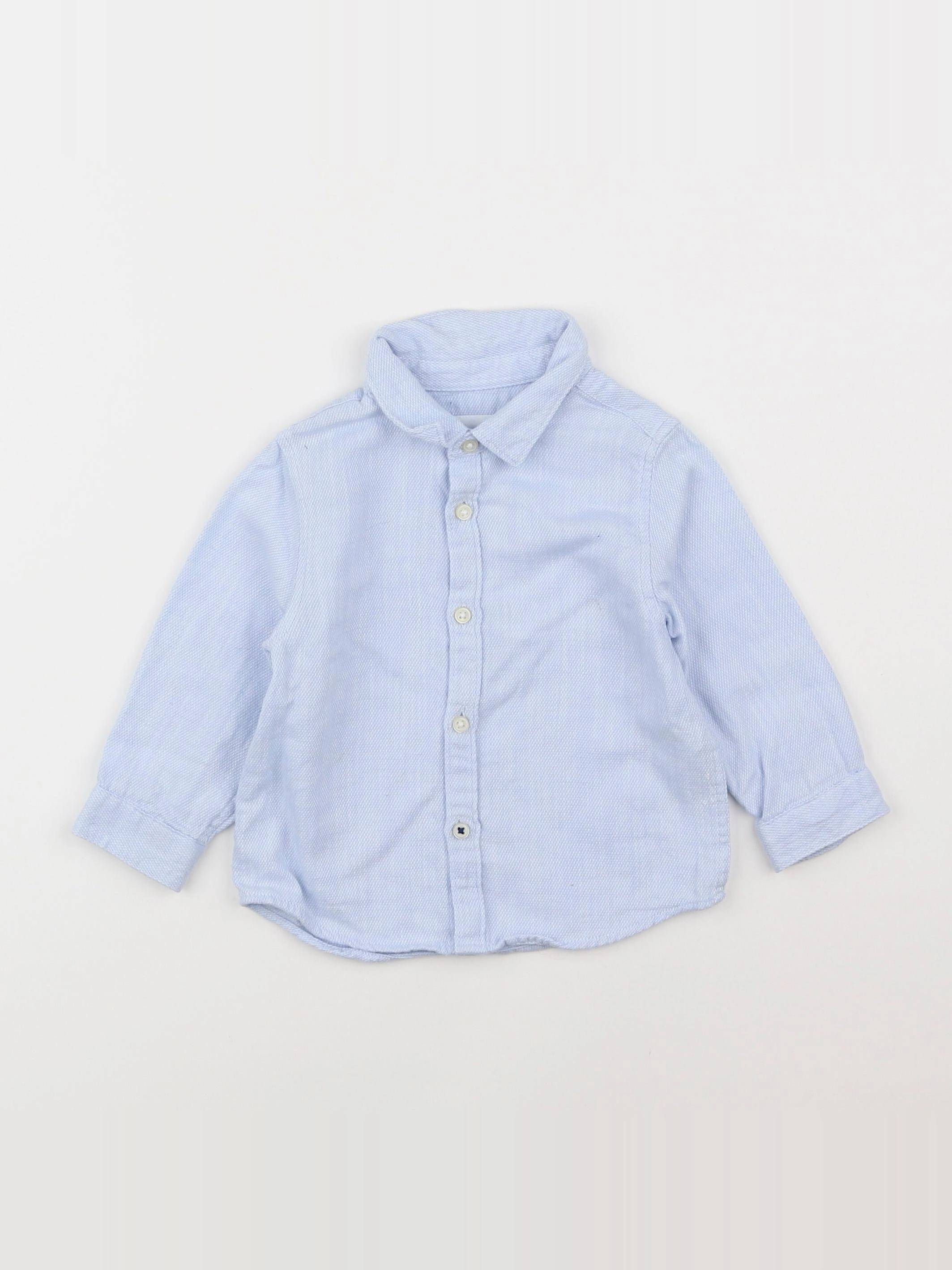 Zara - chemise bleu - 6/9 mois