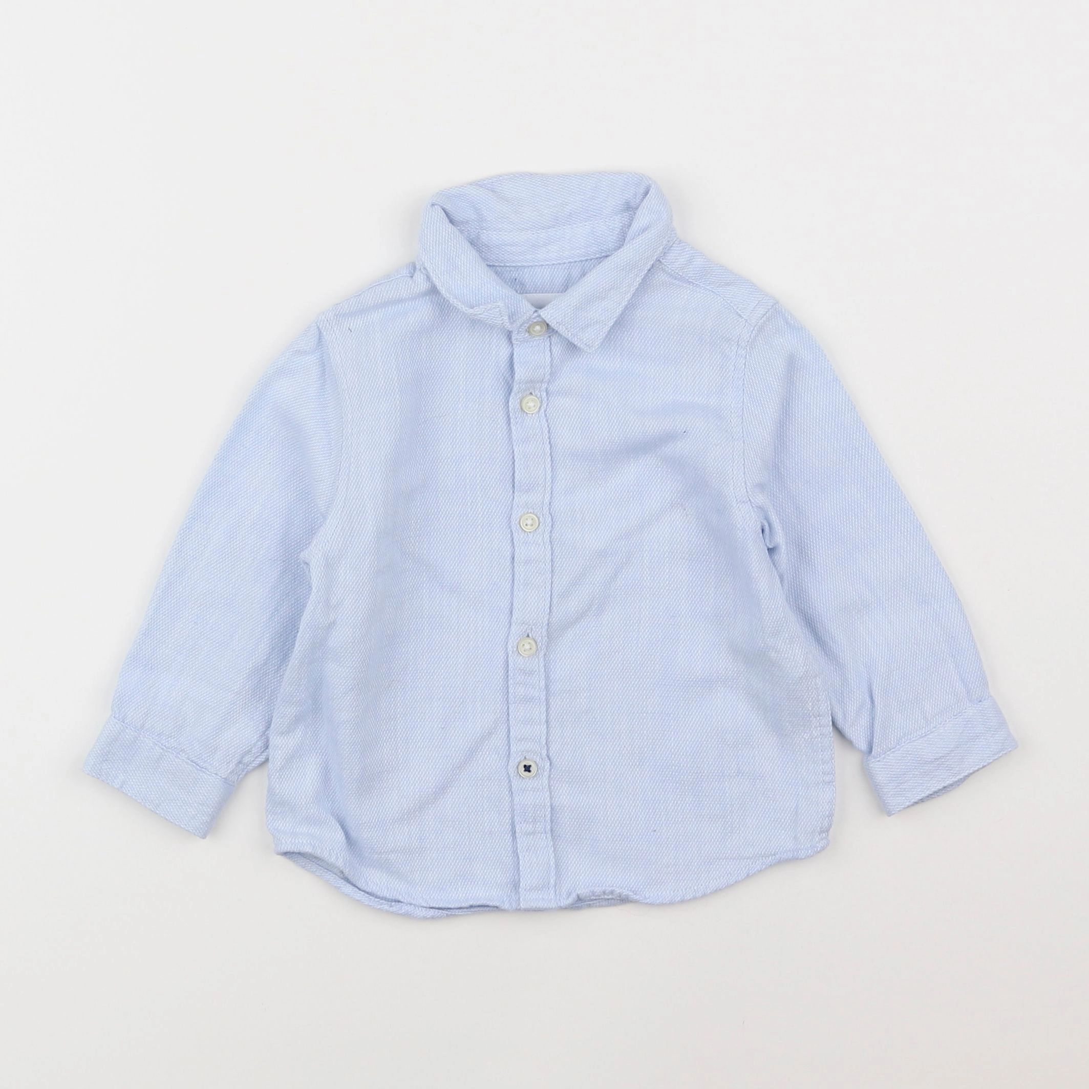 Zara - chemise bleu - 6/9 mois