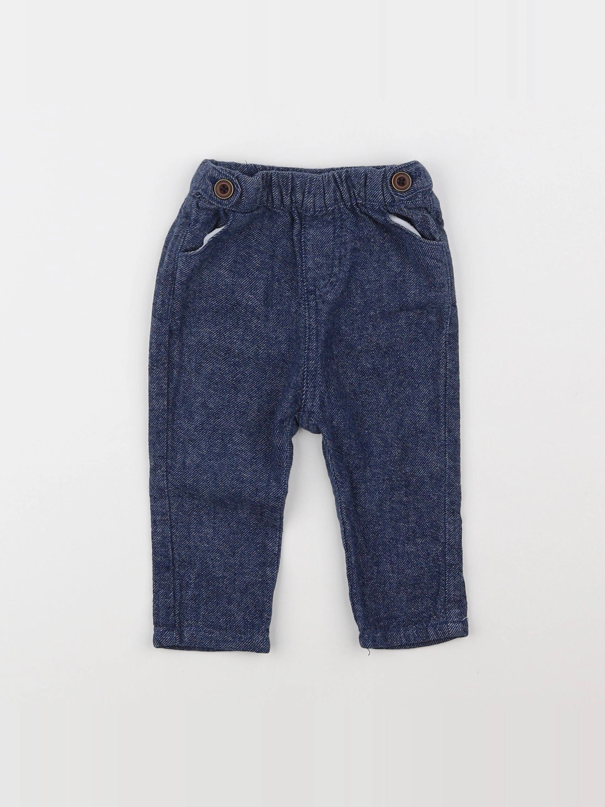 Tape à l'oeil - pantalon bleu - 6 mois