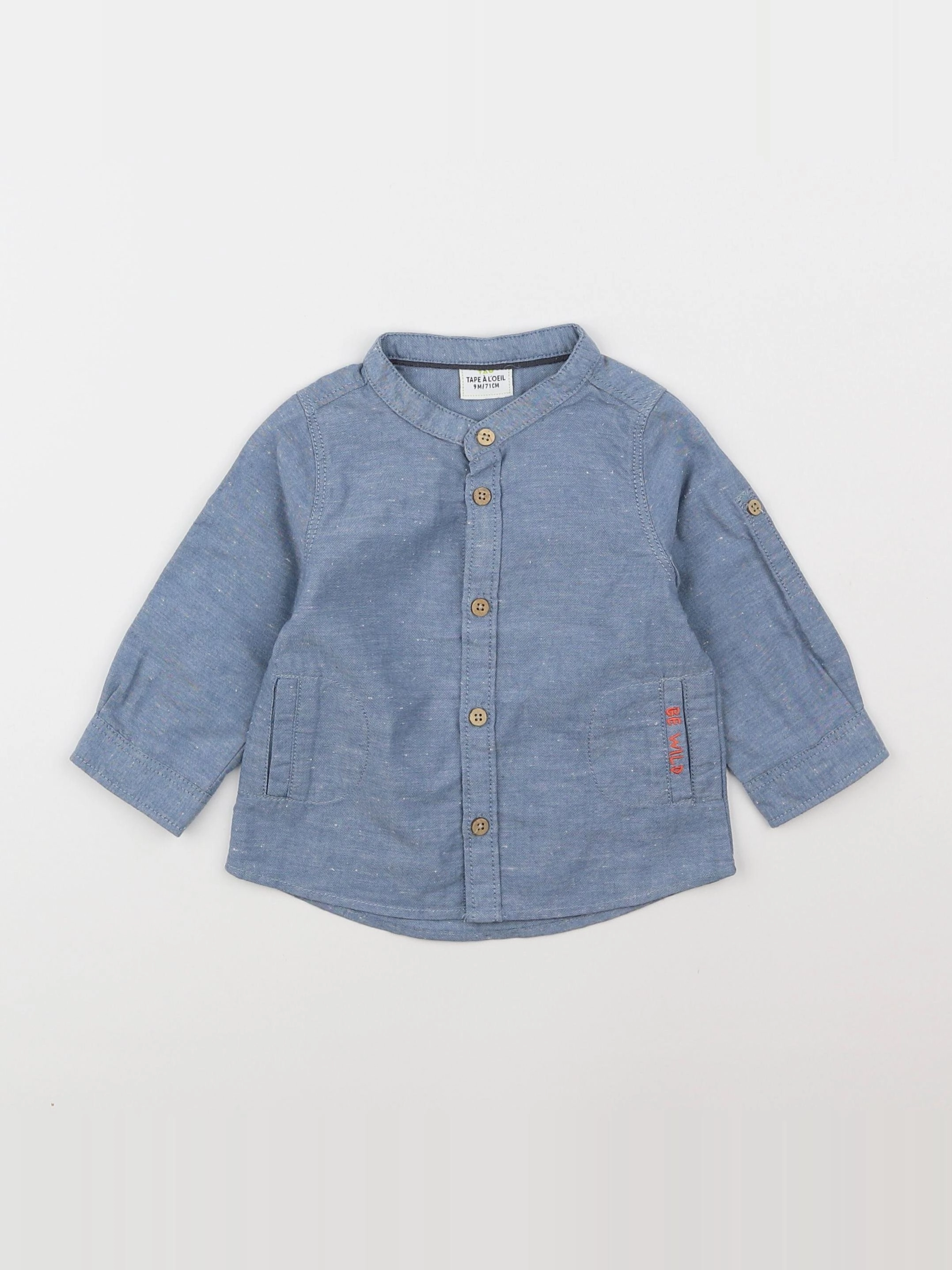 Tape à l'oeil - chemise gris - 9 mois
