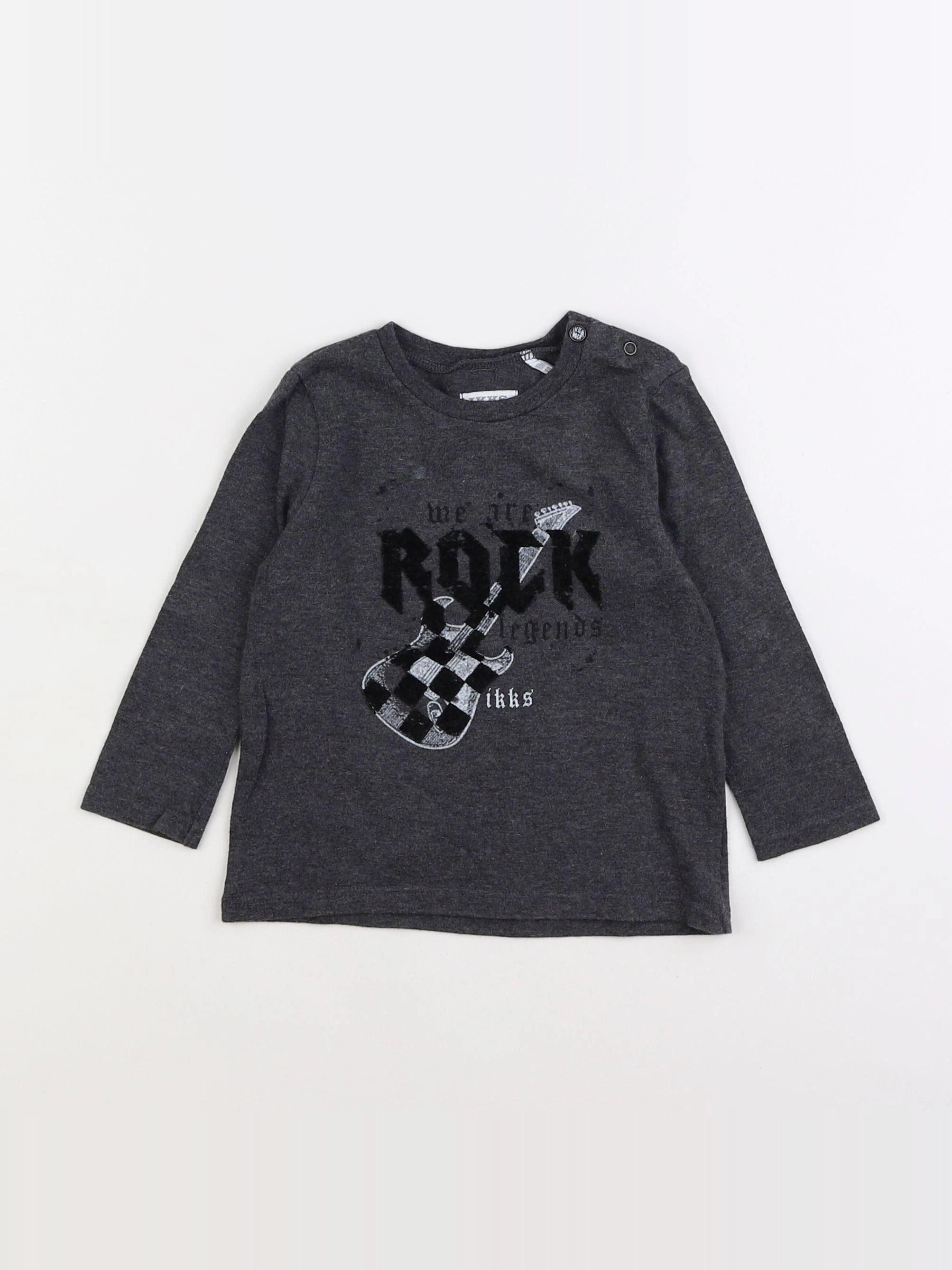 IKKS - tee-shirt noir - 18 mois