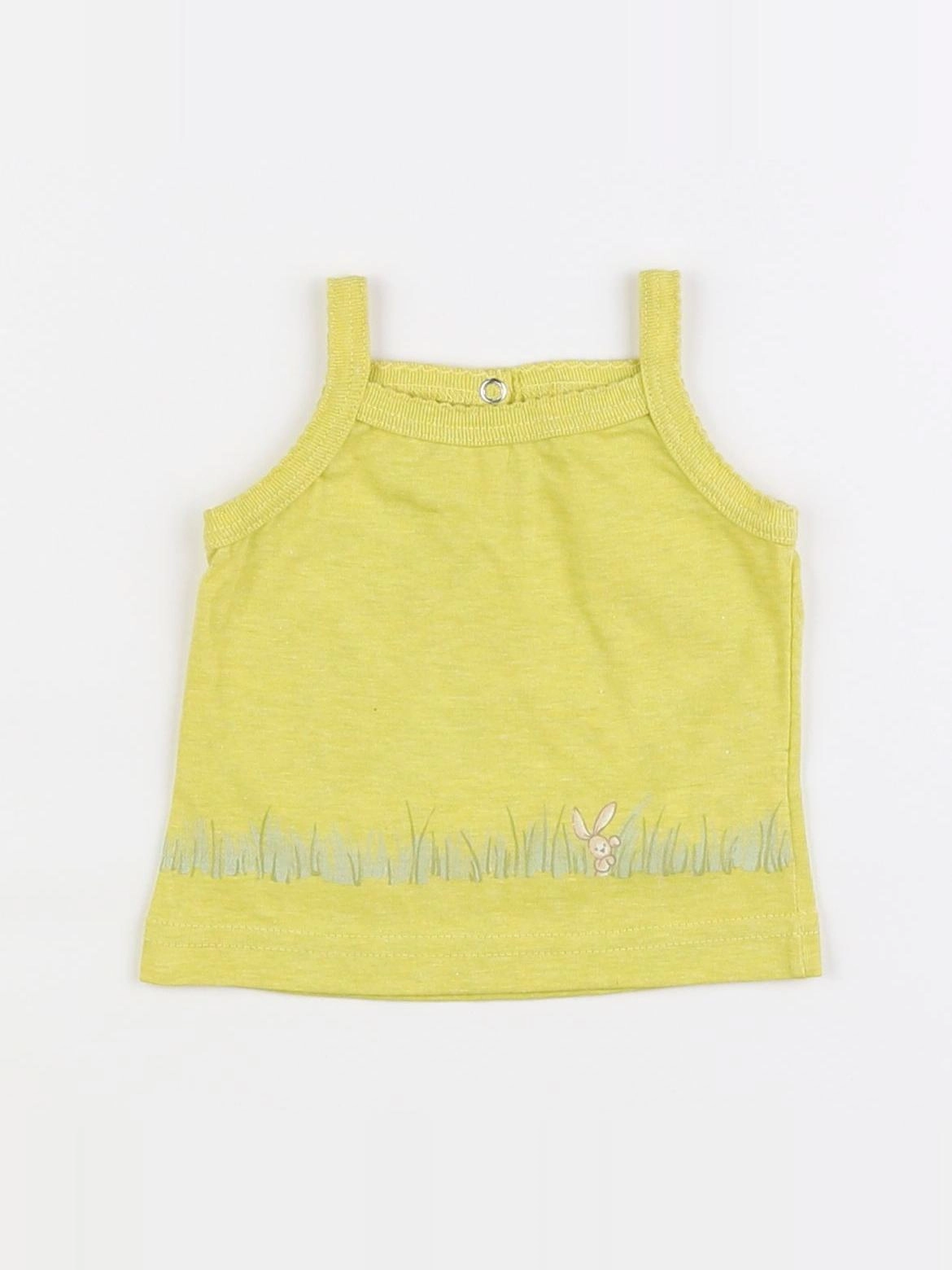Petit Bateau - débardeur jaune - 3 mois
