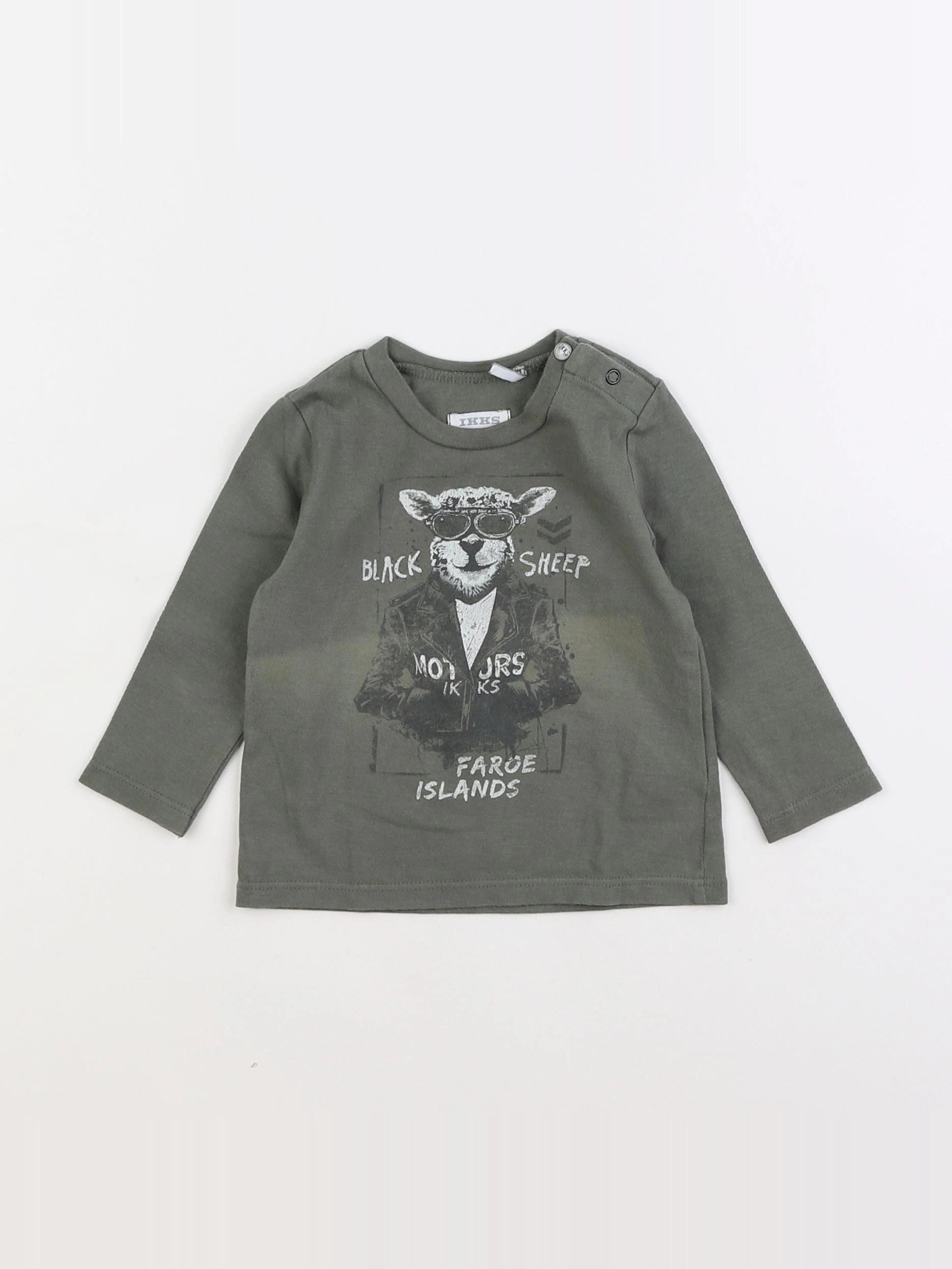 IKKS - tee-shirt vert - 6 mois