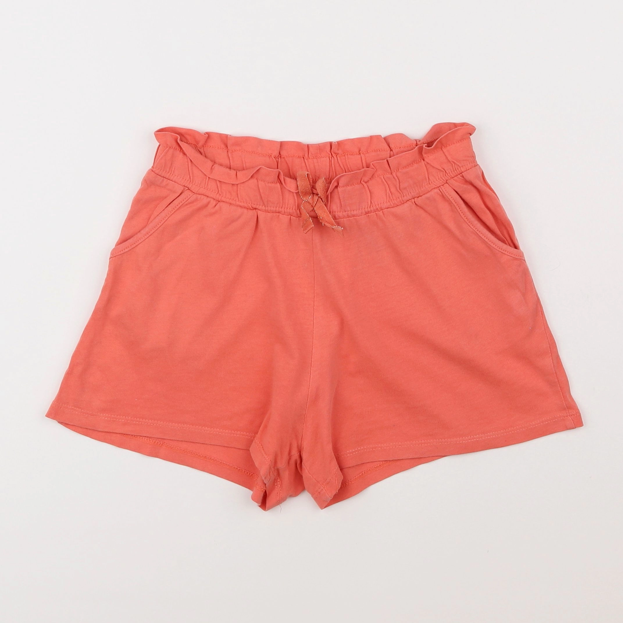 H&M - short orange - 8/10 ans