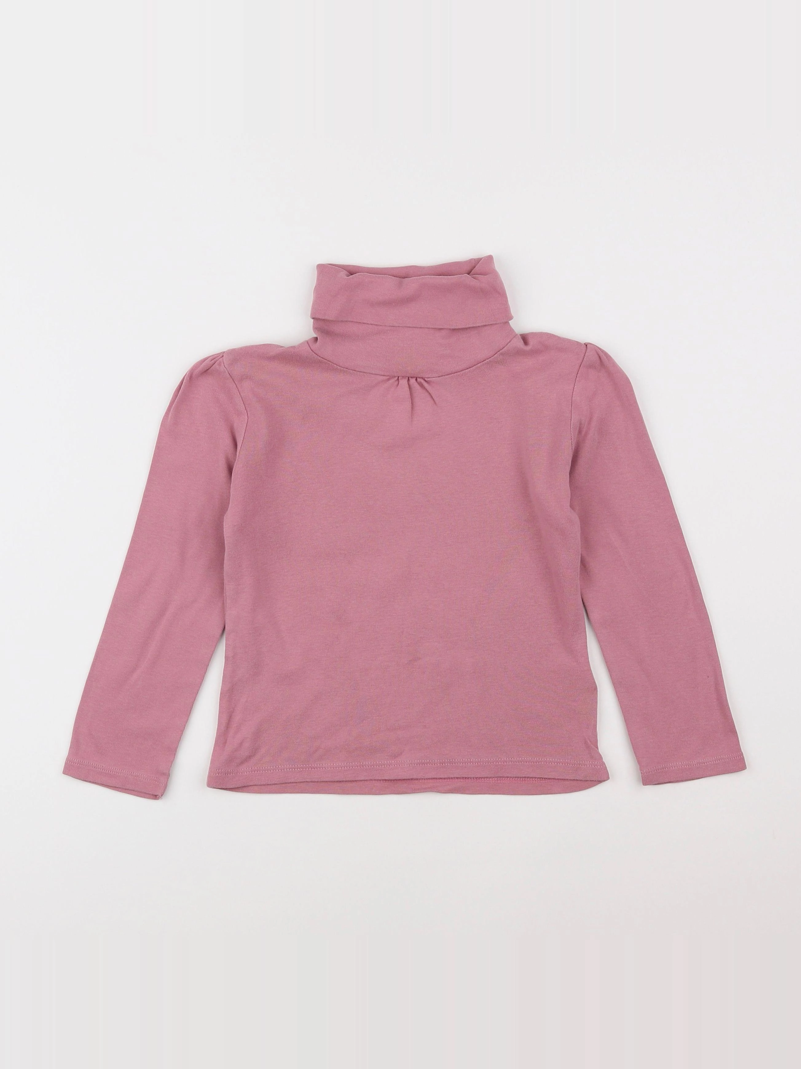 Vertbaudet - sous-pull rose - 6 ans