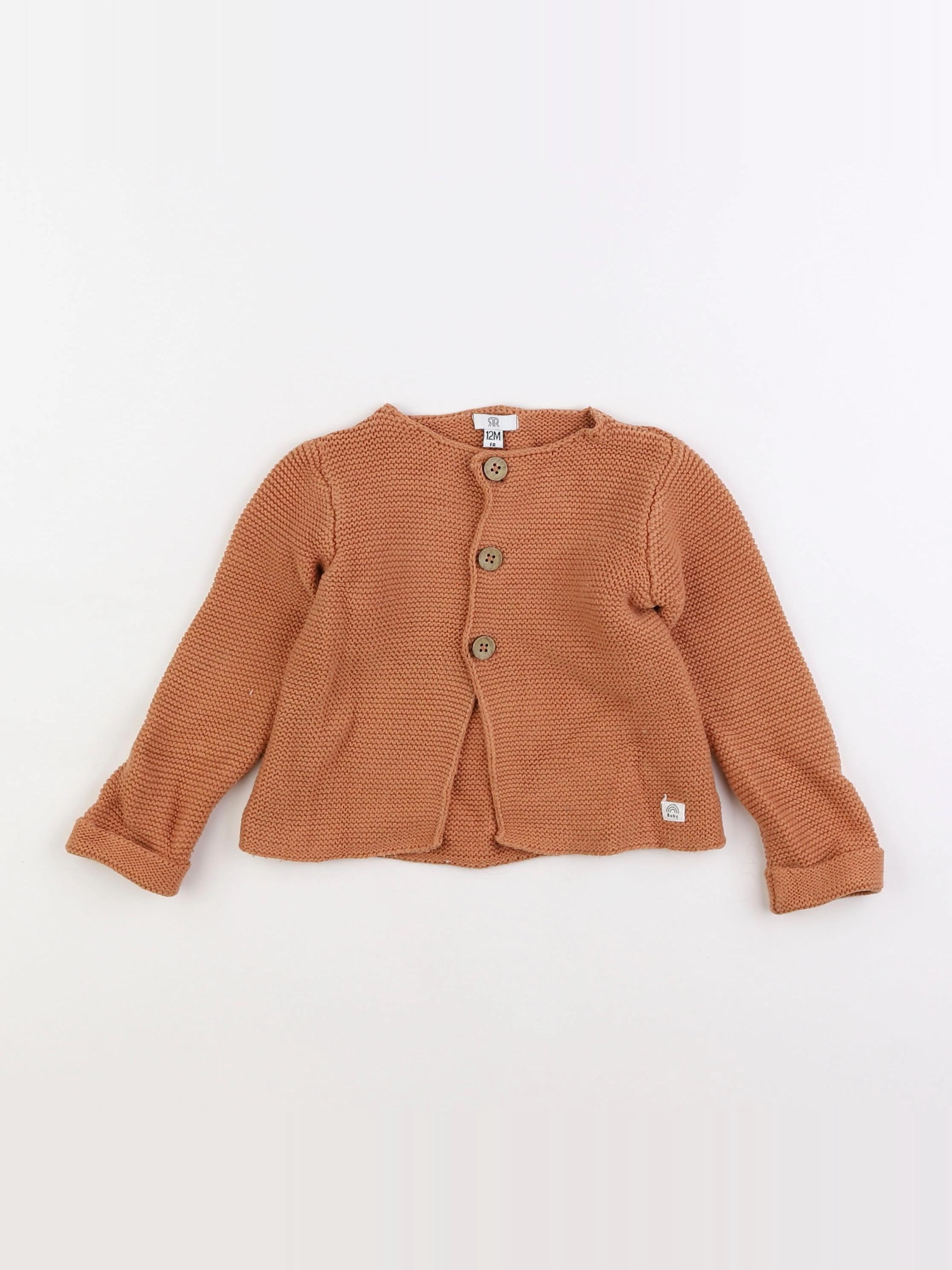 La Redoute - gilet marron - 12 mois