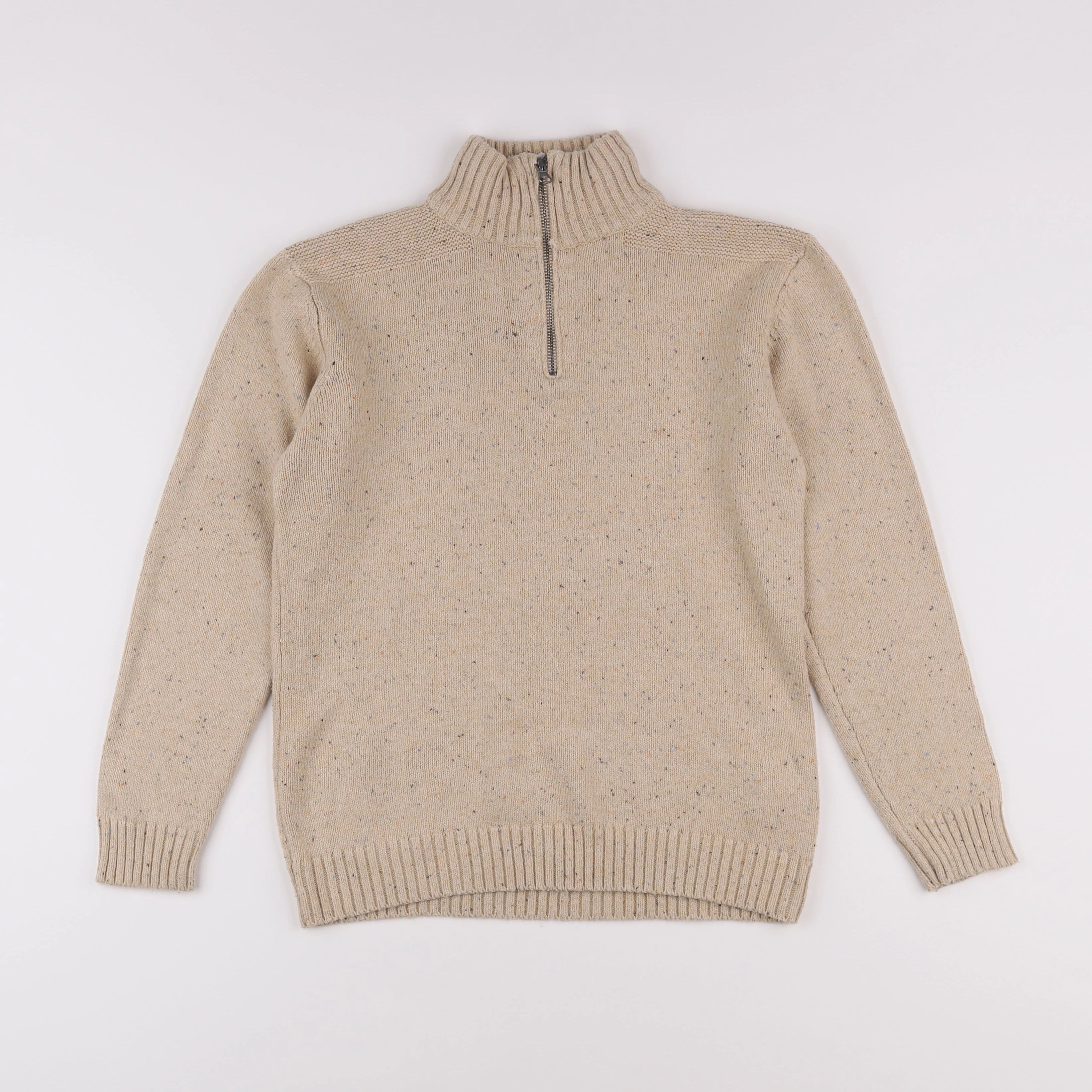 Vertbaudet - pull beige - 12 ans