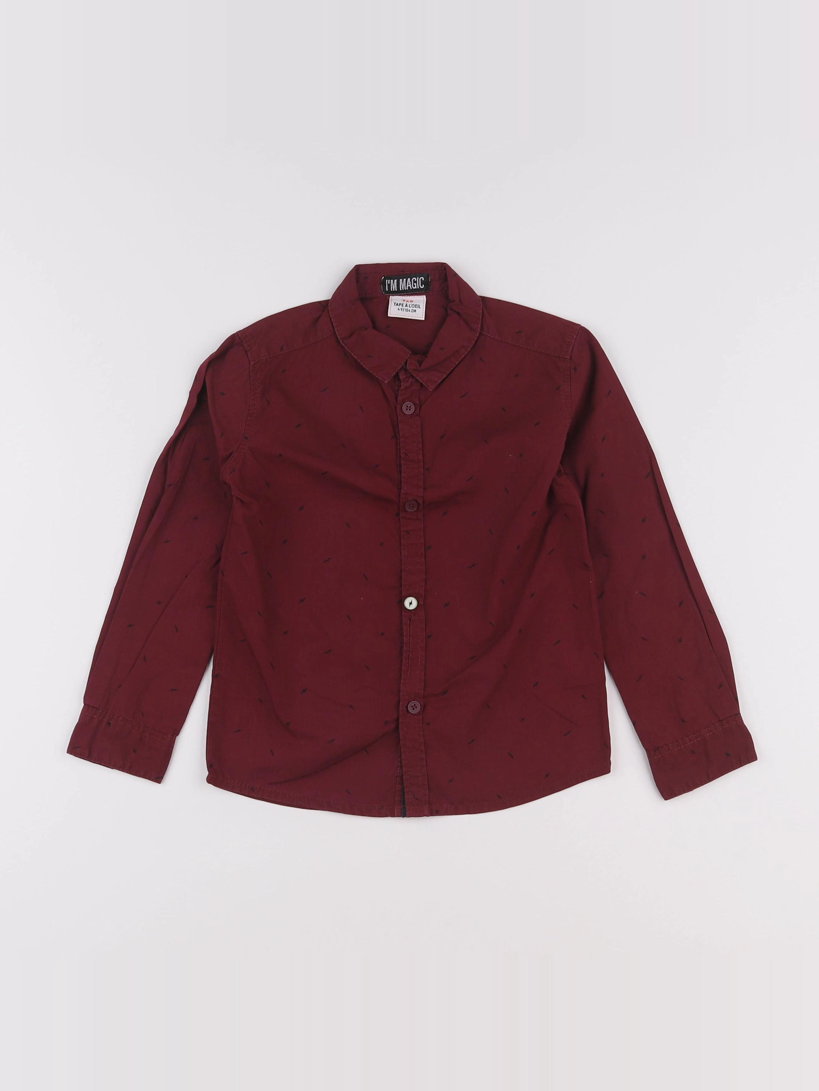 Tape à l'oeil - chemise rouge - 4 ans