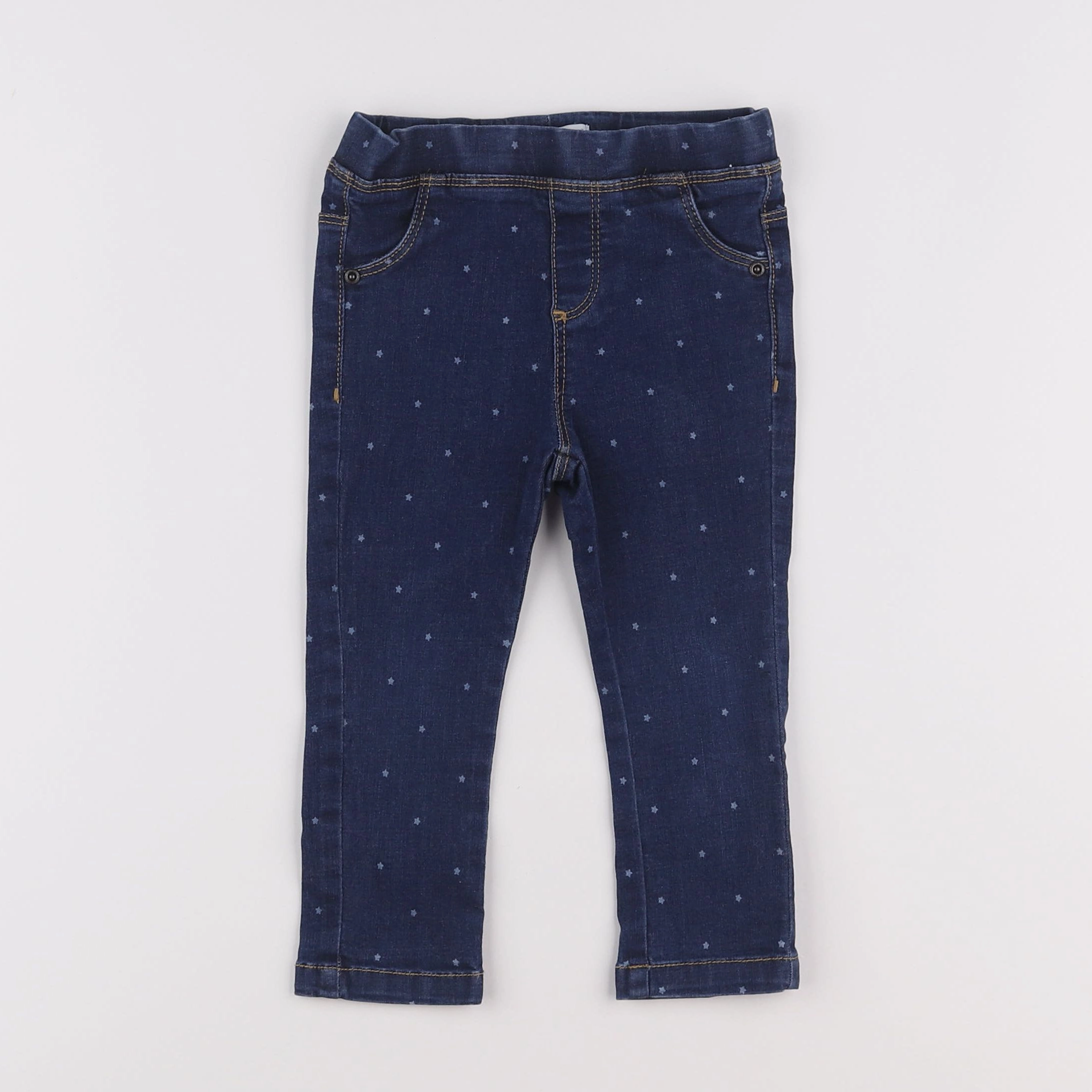 Vertbaudet - jegging bleu - 2 ans