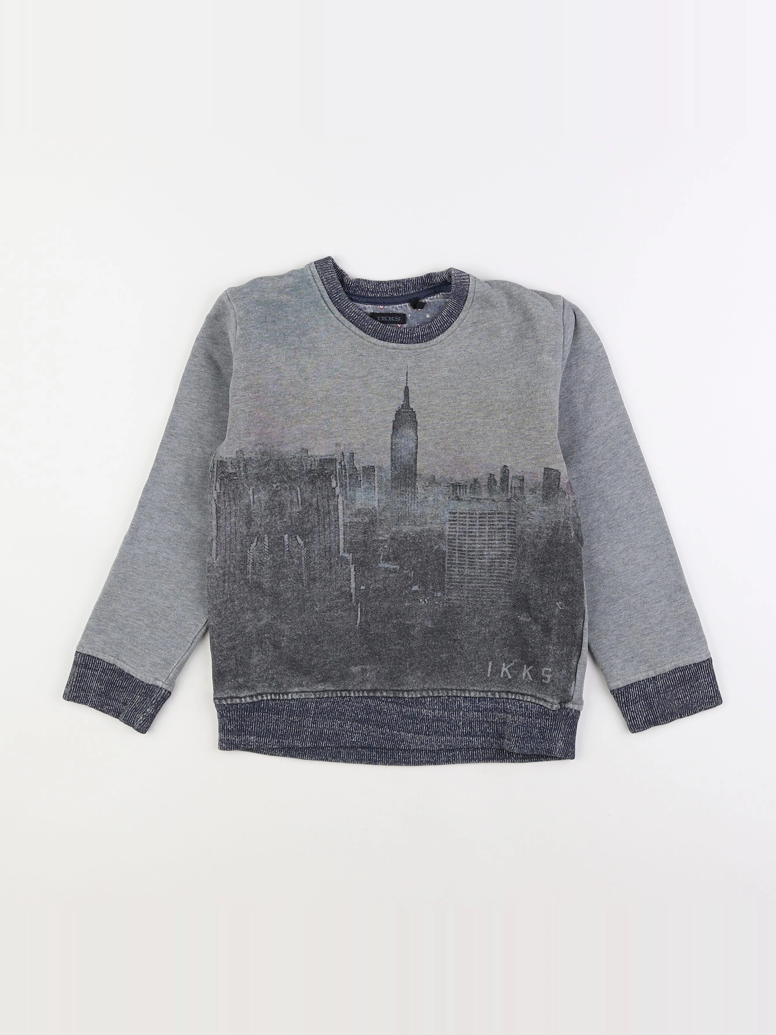 IKKS - sweat bleu - 6 ans