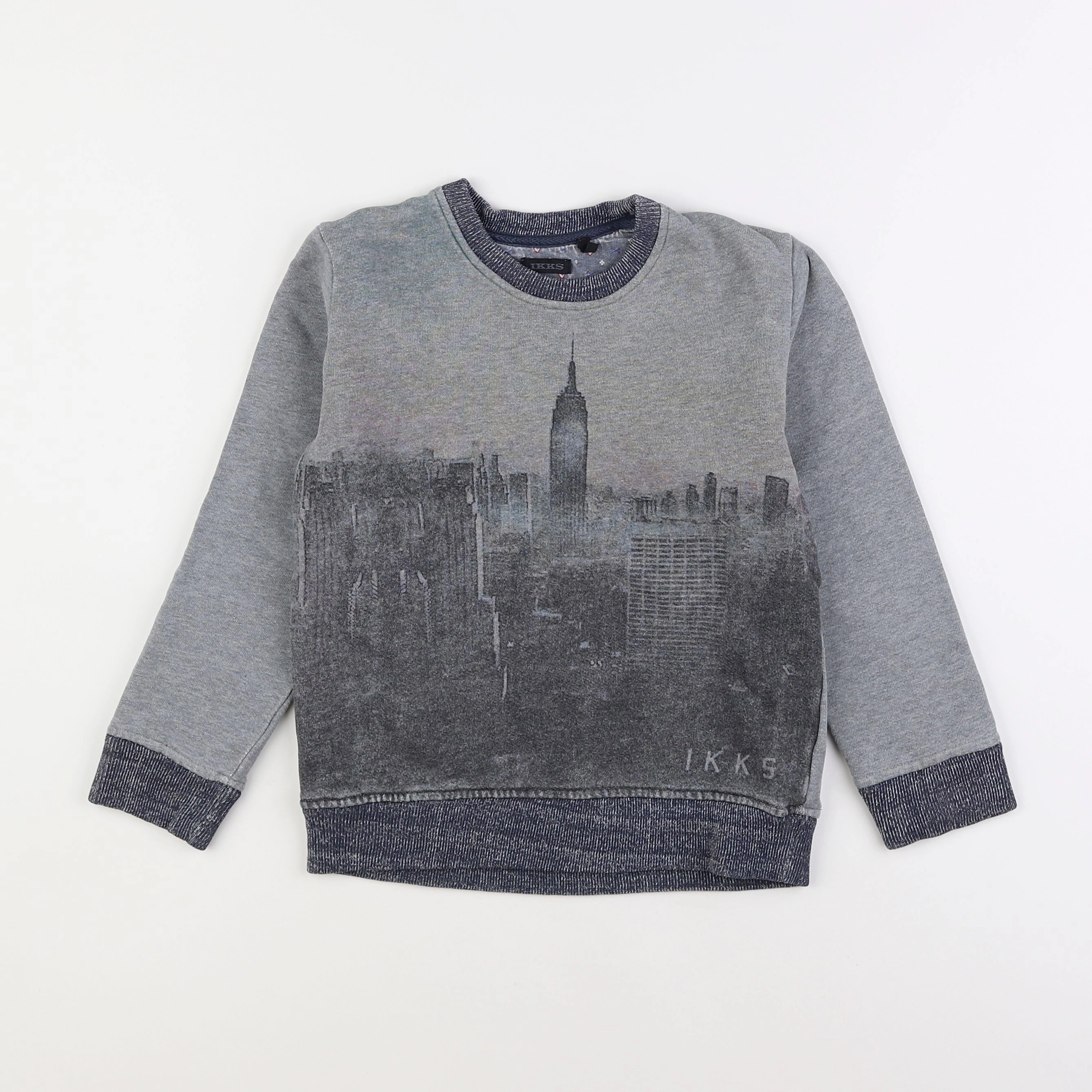 IKKS - sweat bleu - 6 ans