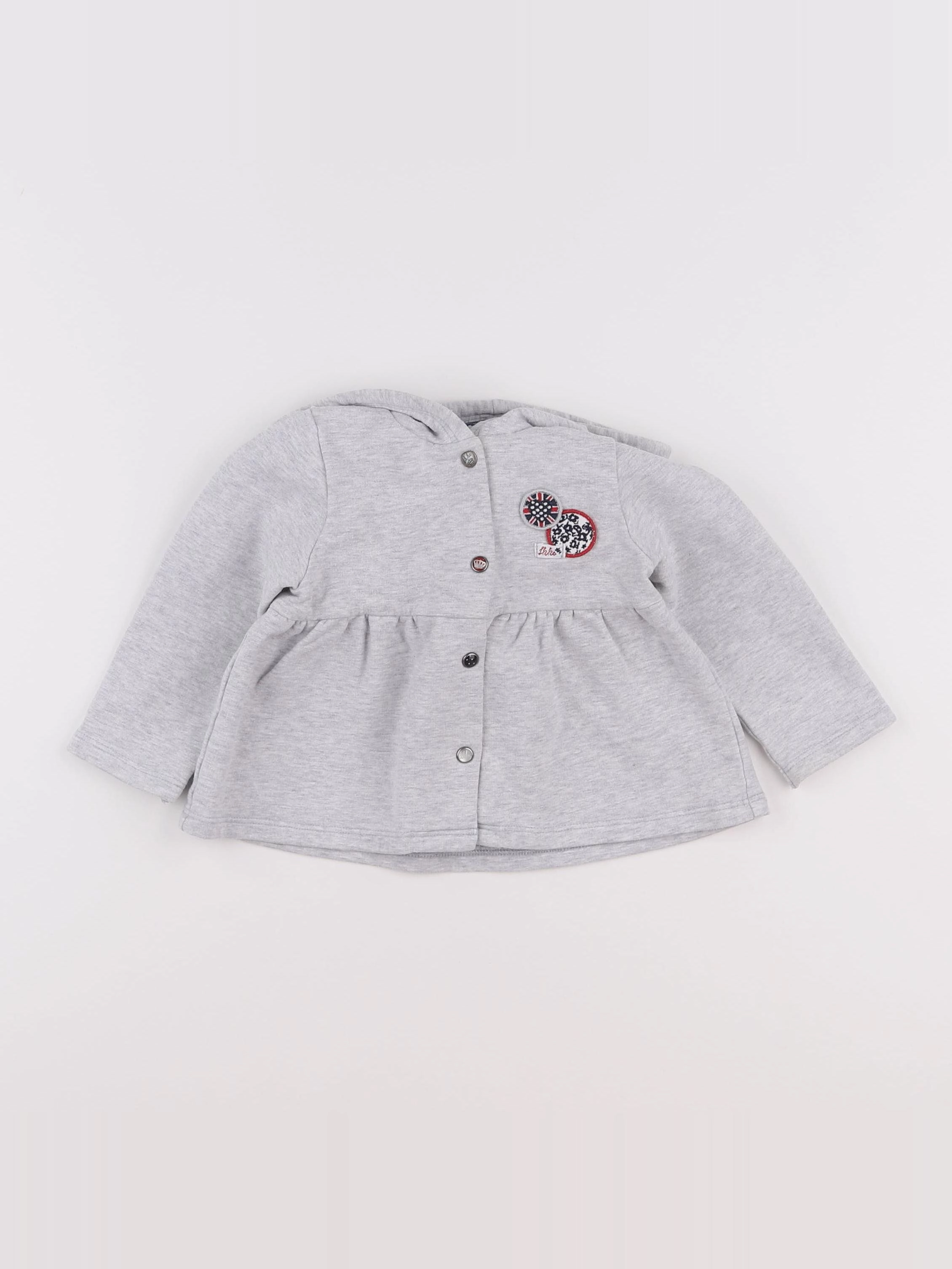 IKKS - sweat gris - 12 mois