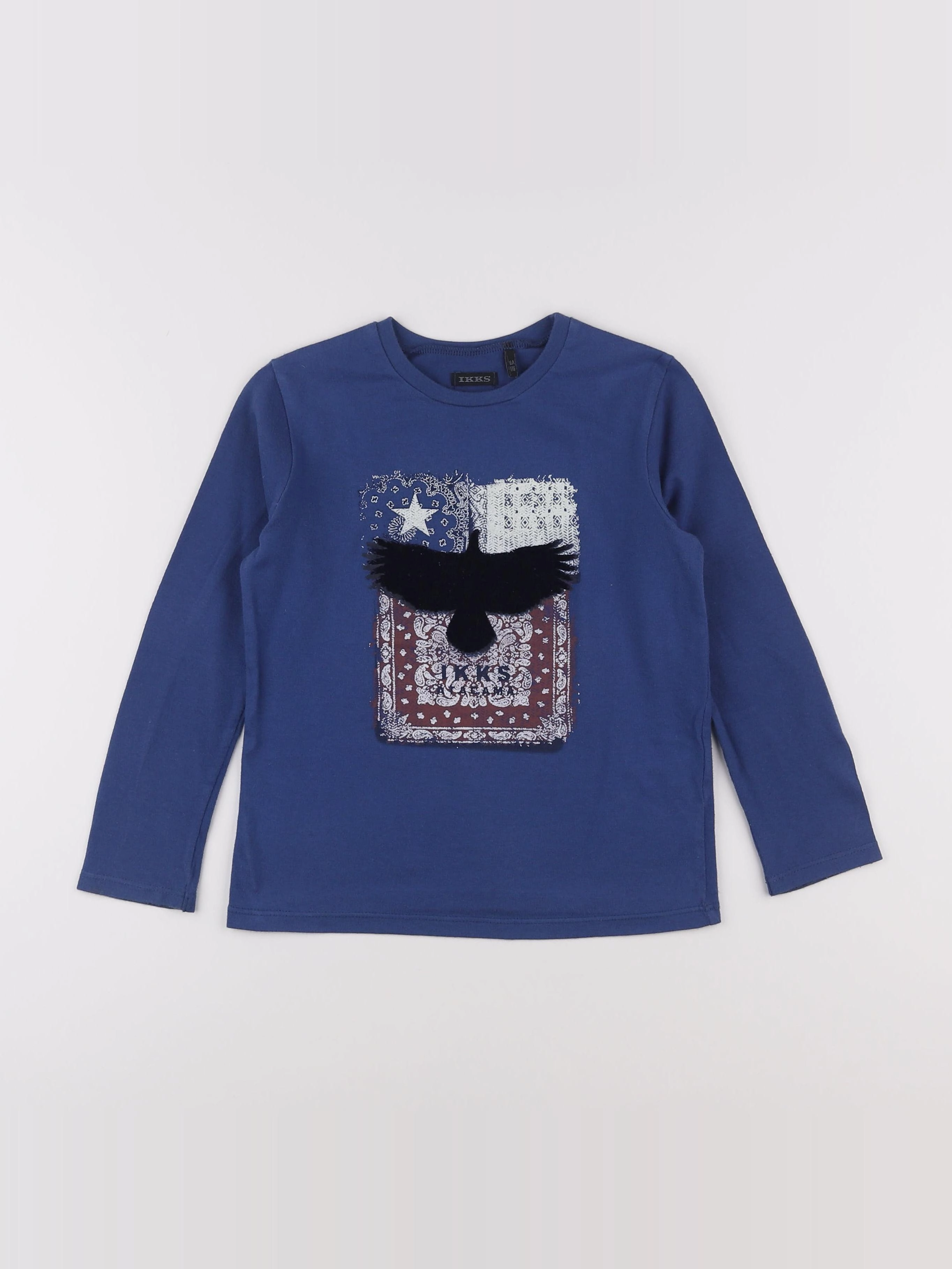 IKKS - tee-shirt bleu - 6 ans