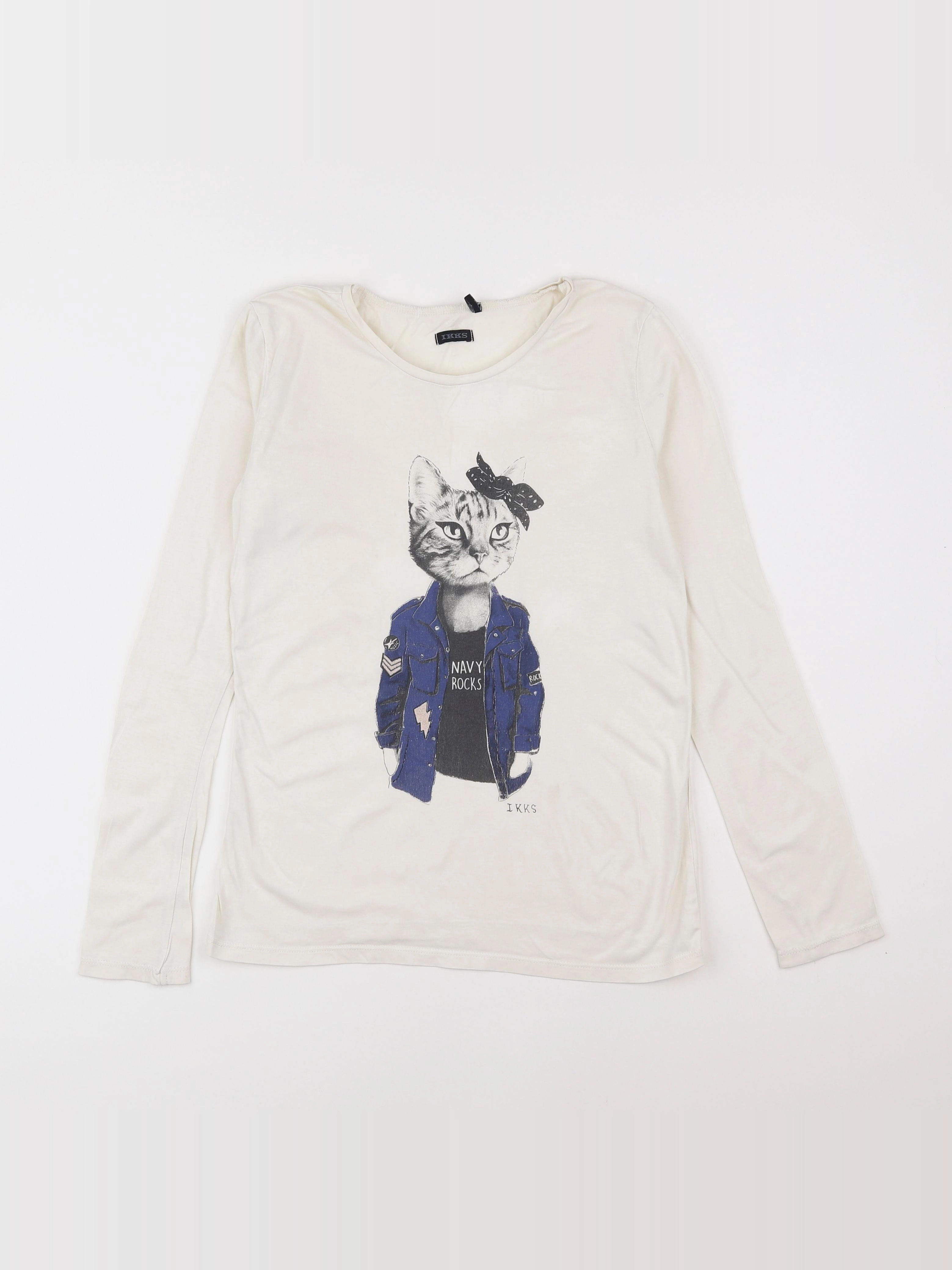 IKKS - tee-shirt blanc - 12 ans