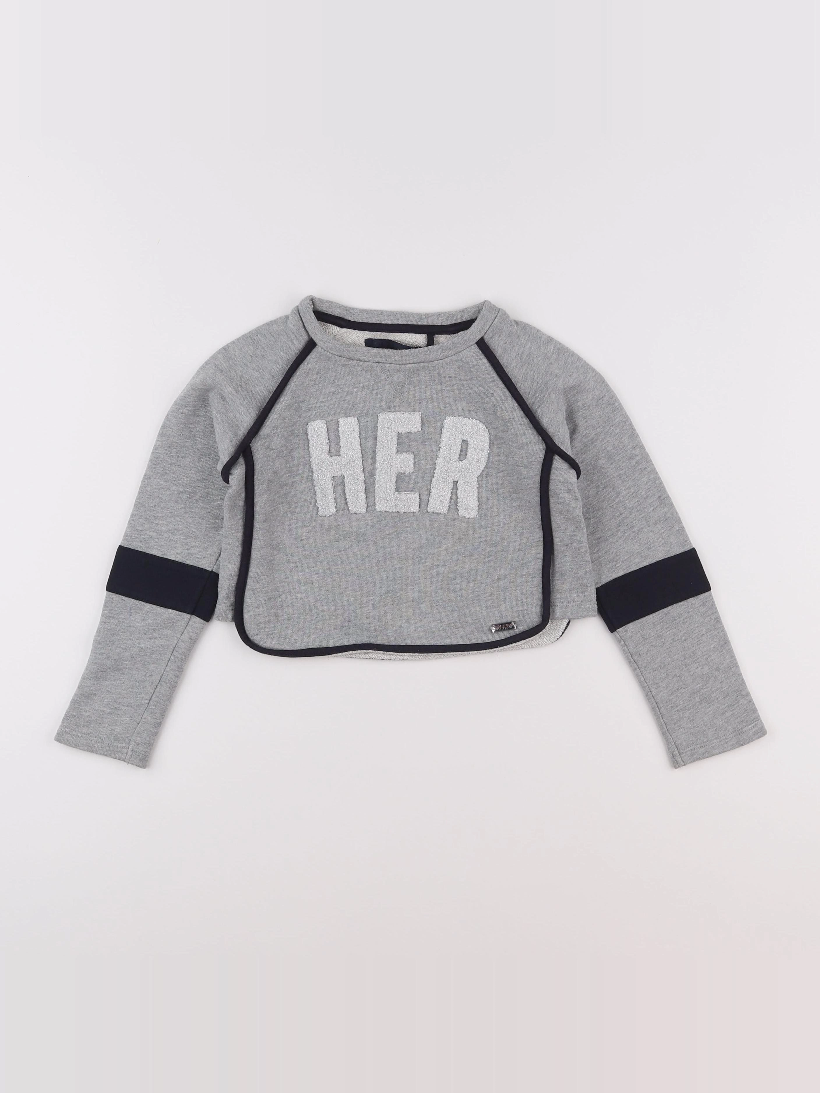IKKS - sweat court gris - 5 ans