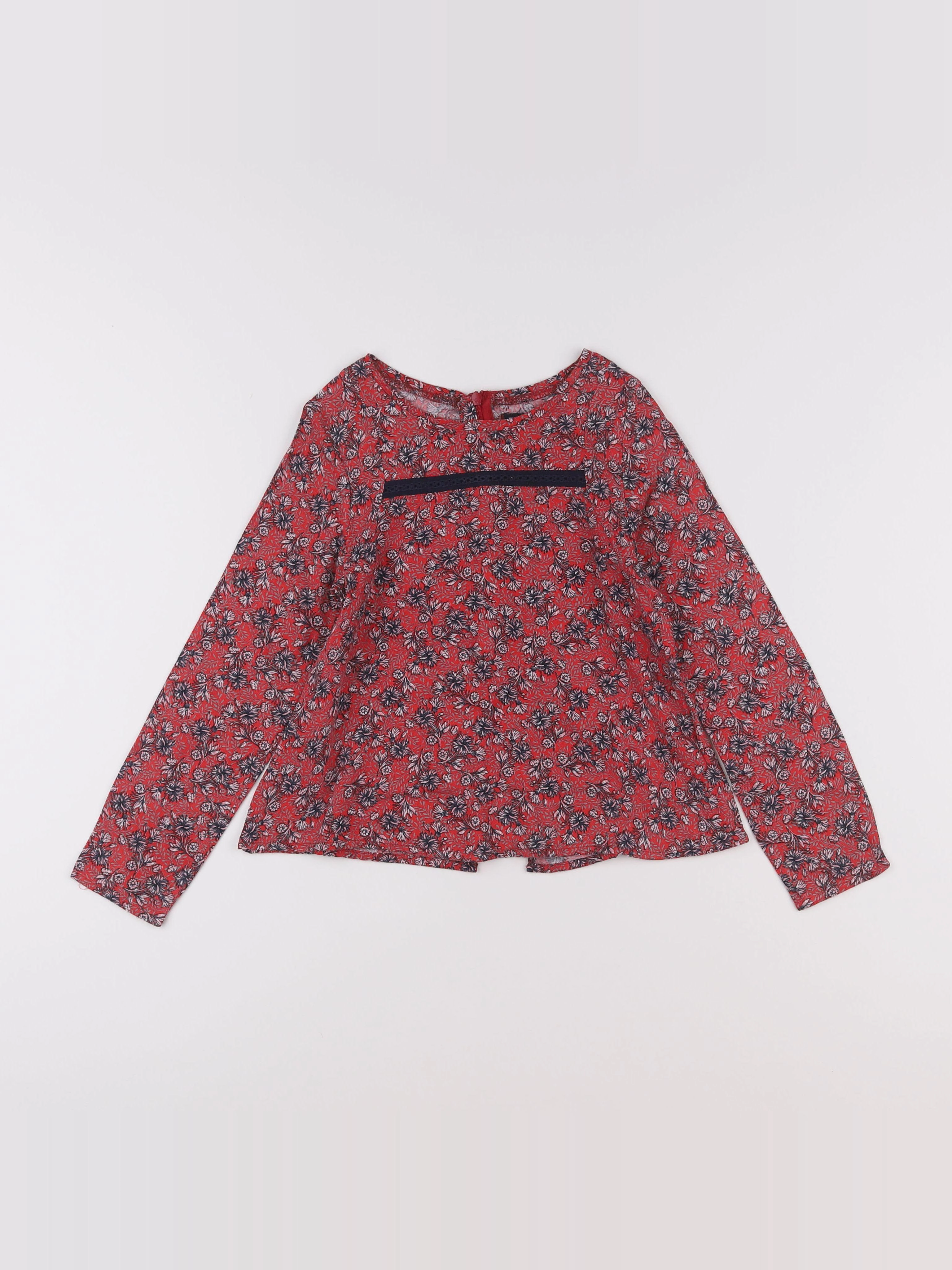 IKKS - blouse rouge - 6 ans