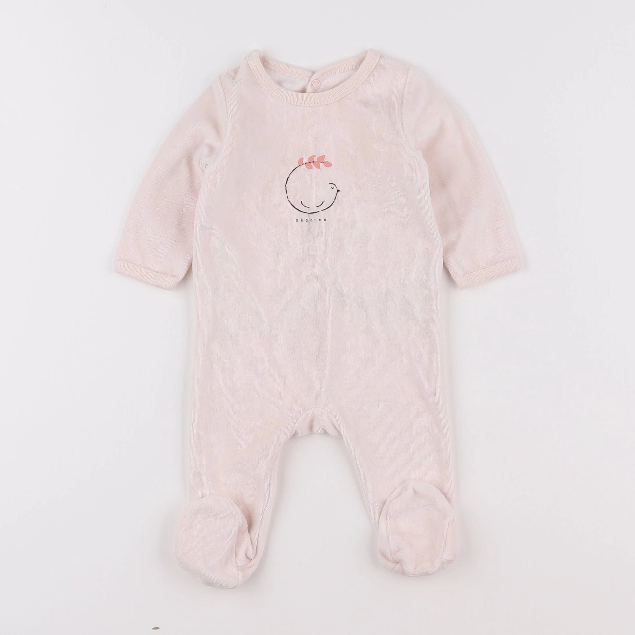 Absorba - pyjama velours rose - 3 mois