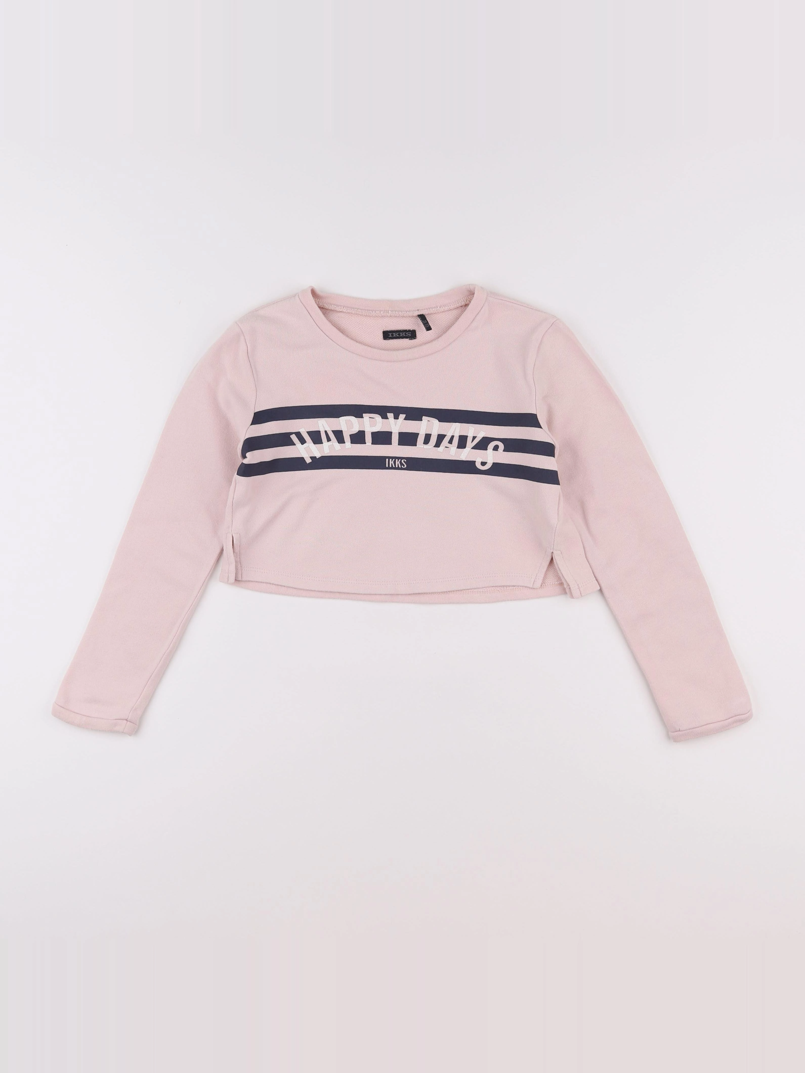 IKKS - sweat court rose - 8 ans