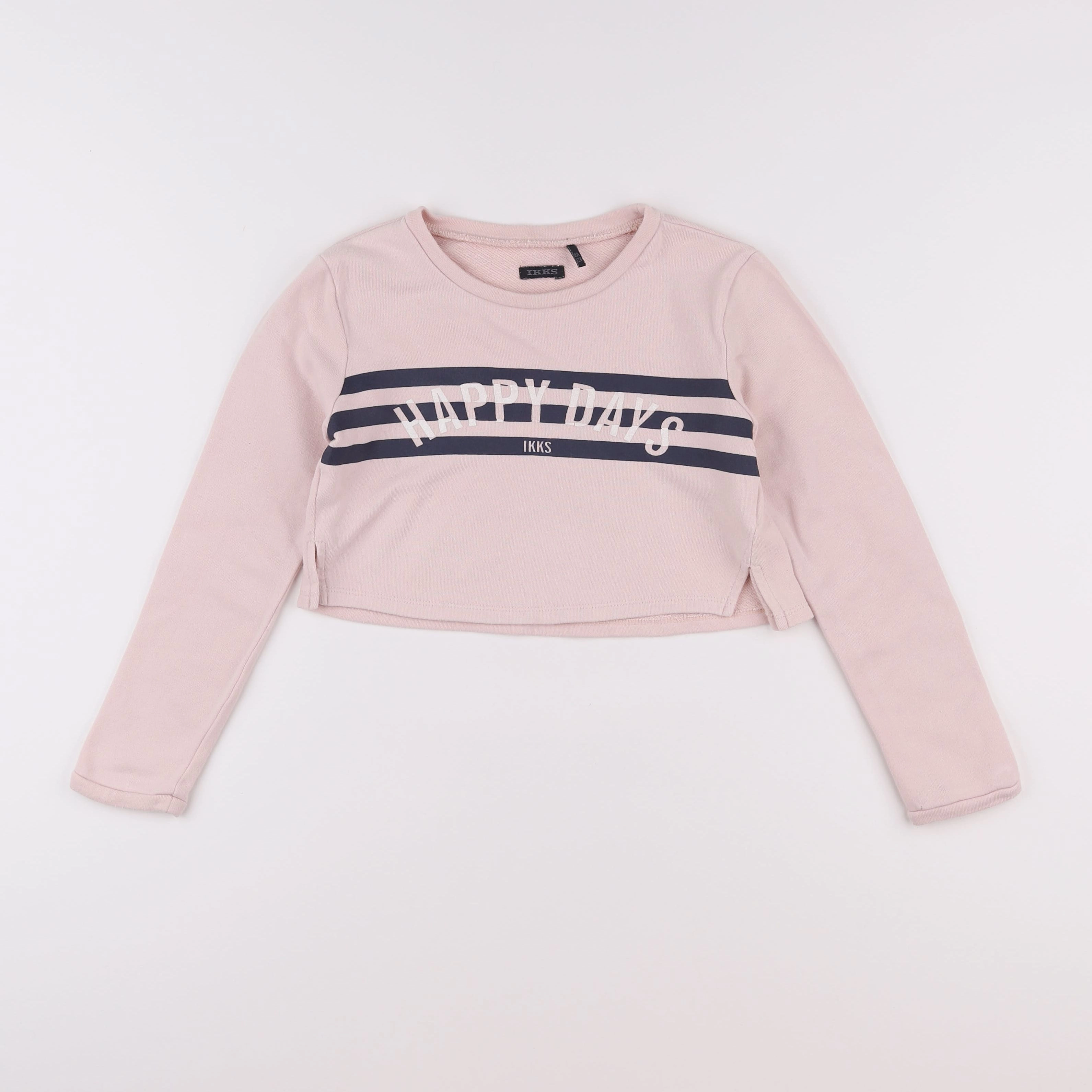 IKKS - sweat court rose - 8 ans