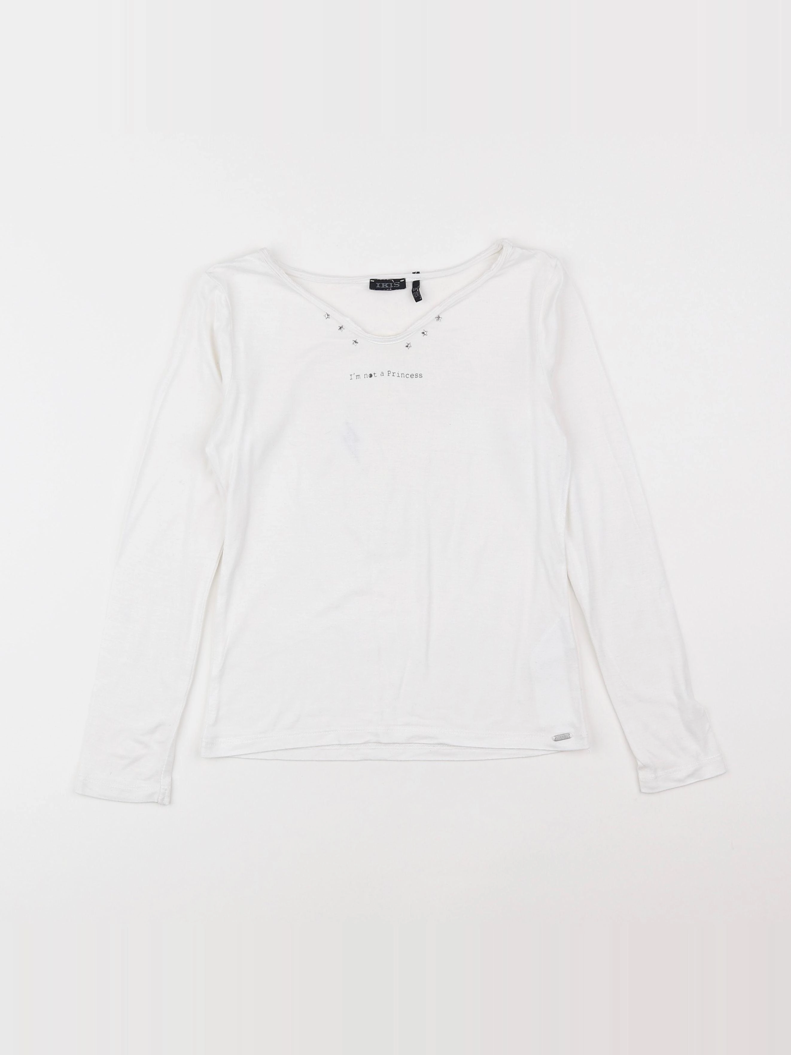 IKKS - tee-shirt imprimé au dos blanc - 8 ans