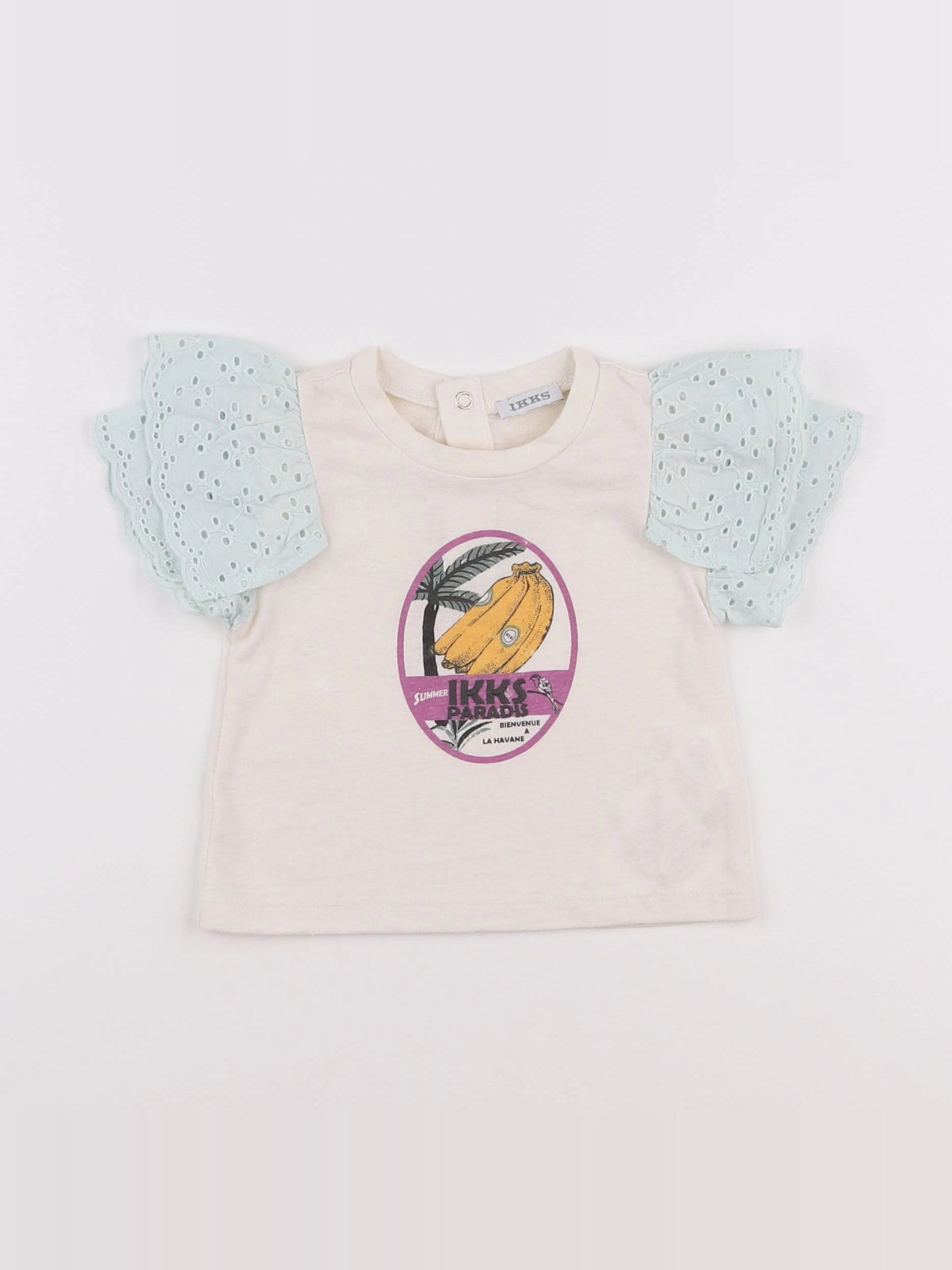 IKKS - tee-shirt multicolore - 6 mois