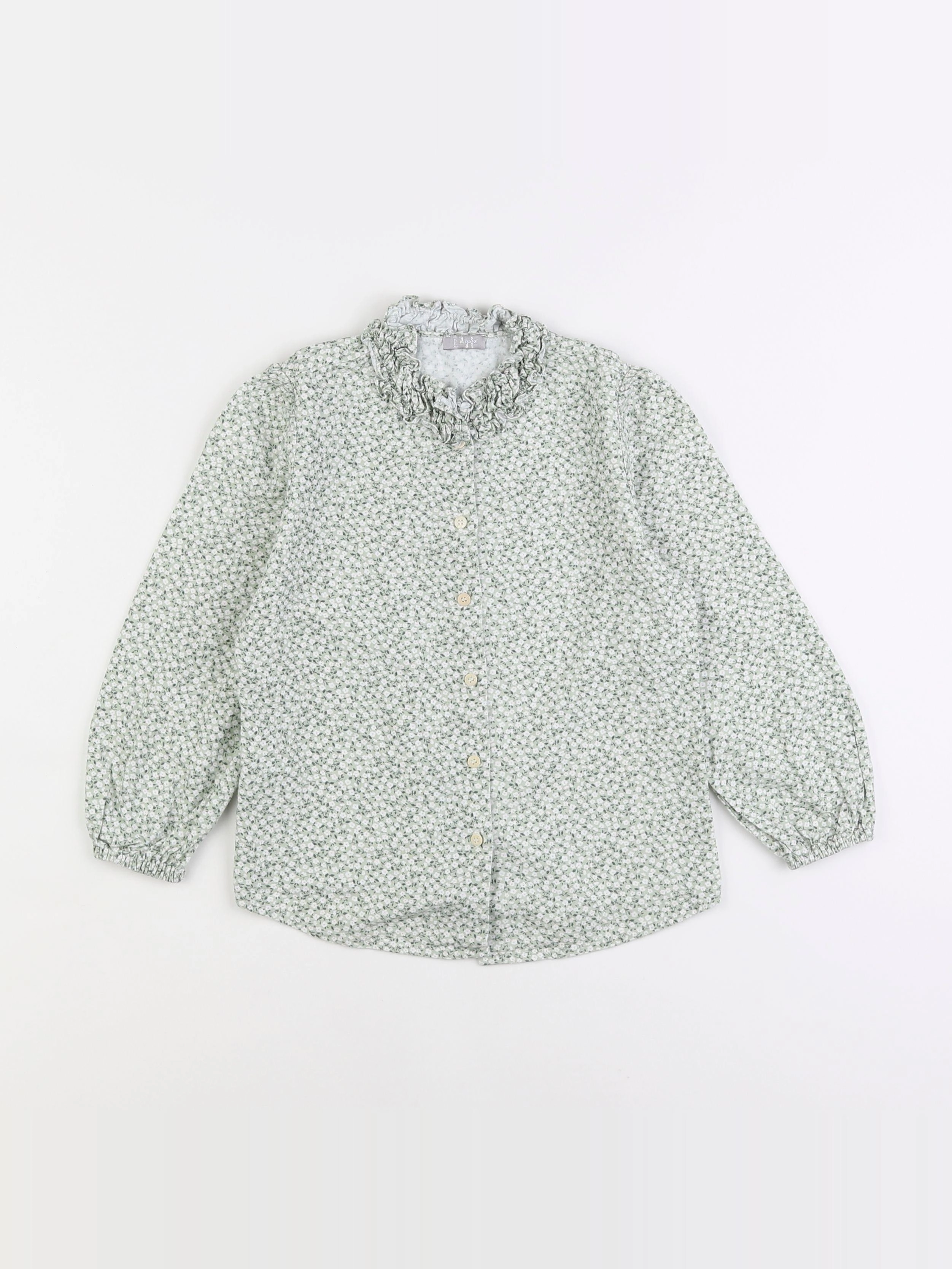 Il Gufo - blouse vert - 6 ans