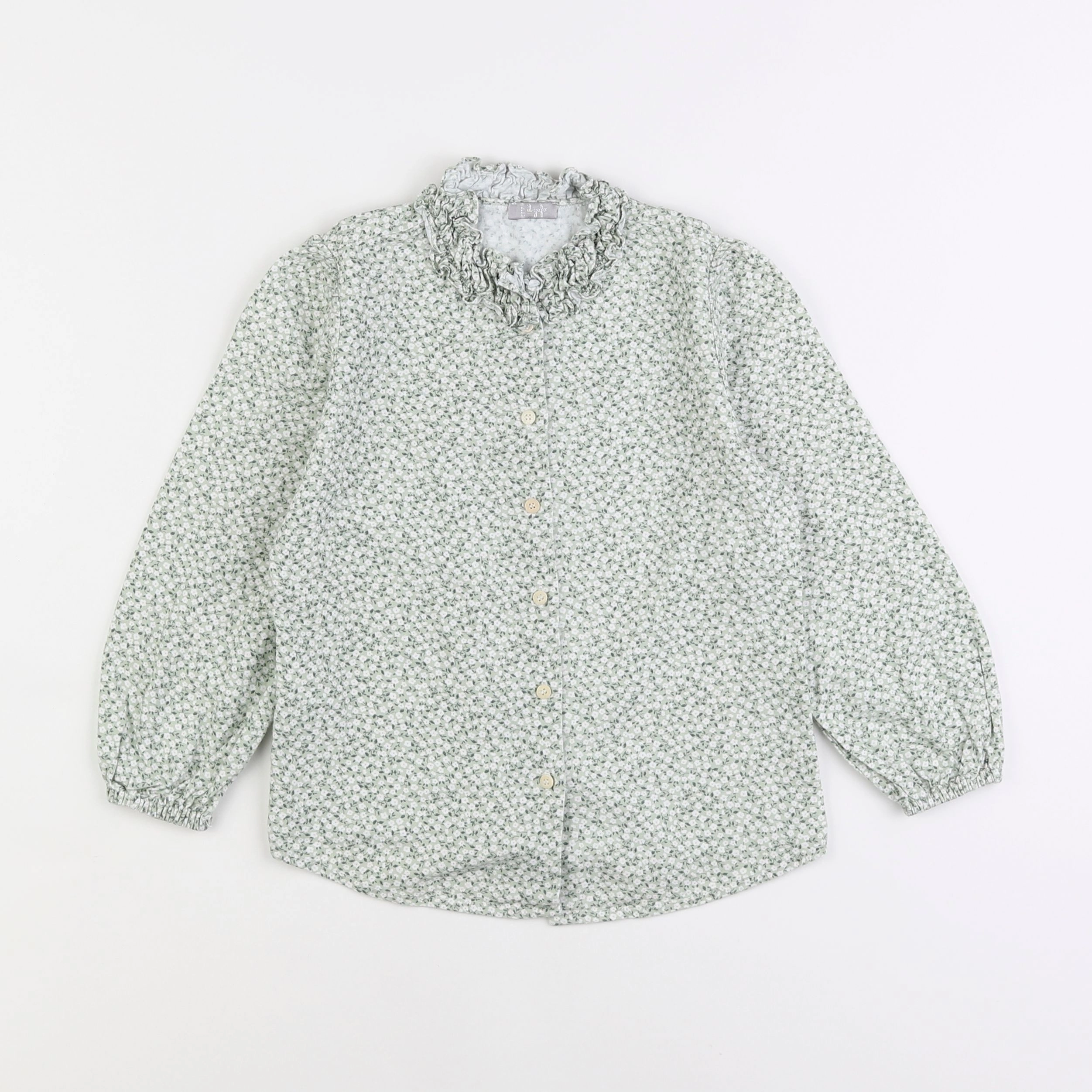 Il Gufo - blouse vert - 6 ans