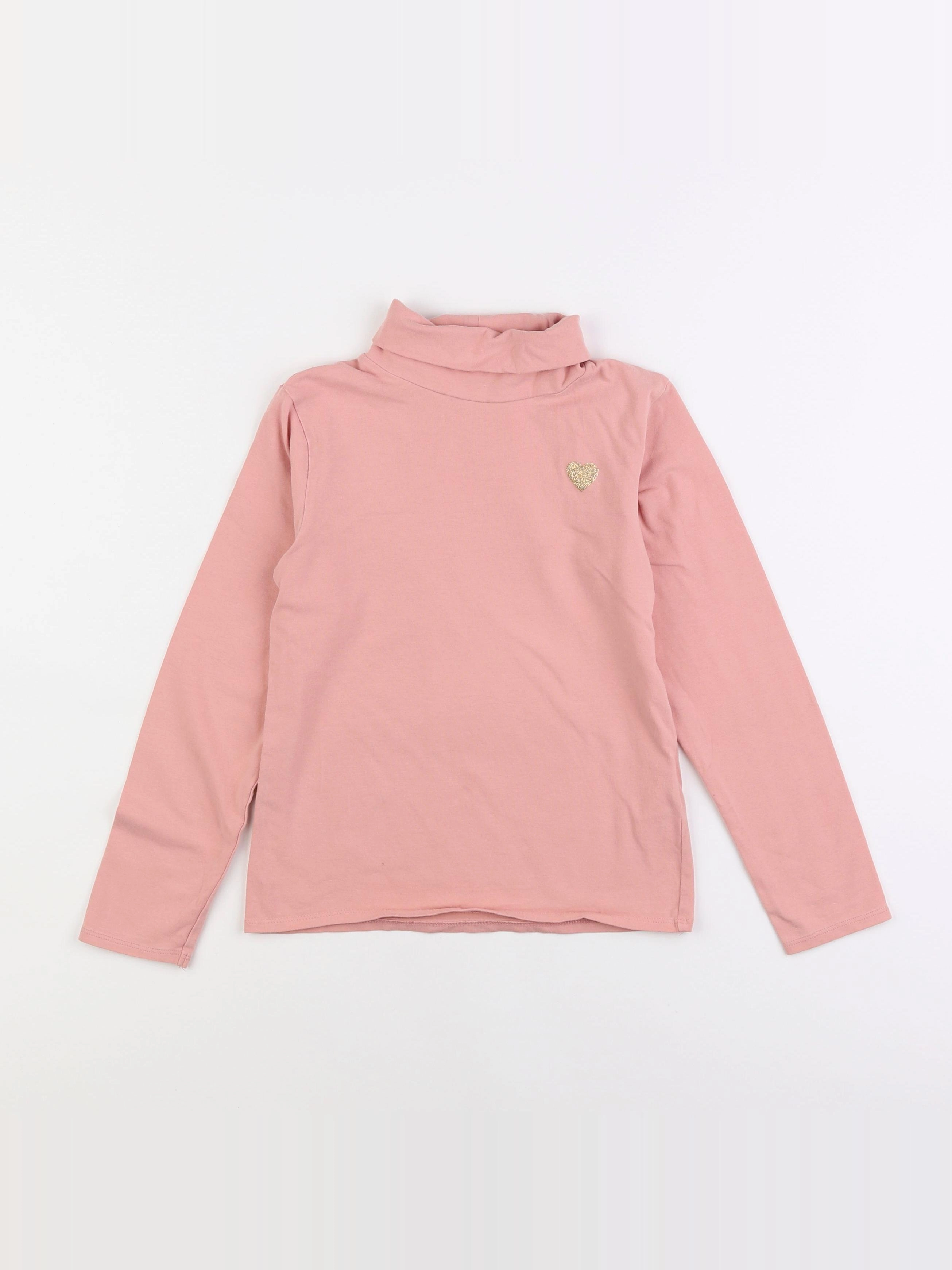 Vertbaudet - sous-pull rose - 8 ans