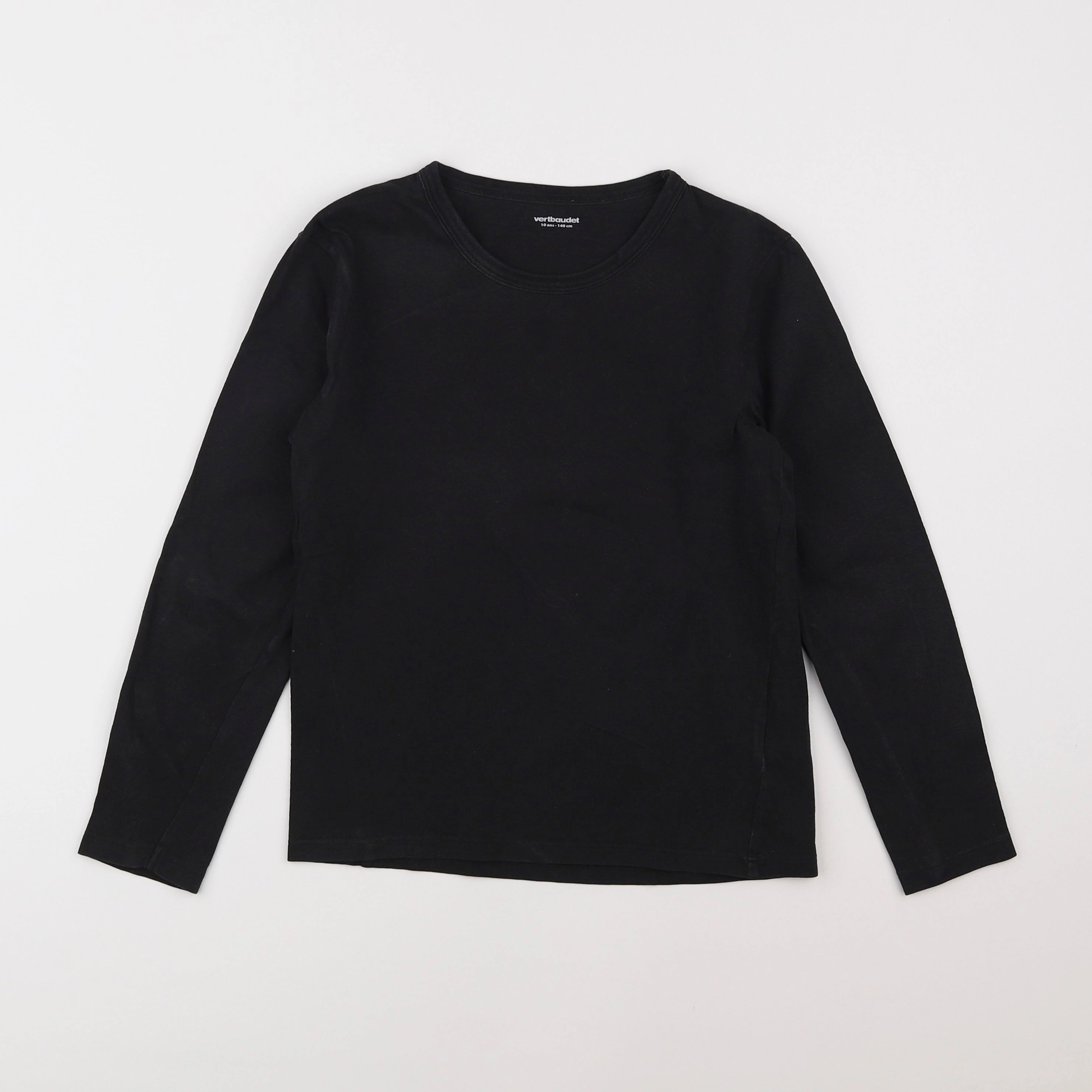 Vertbaudet - tee-shirt noir - 10 ans
