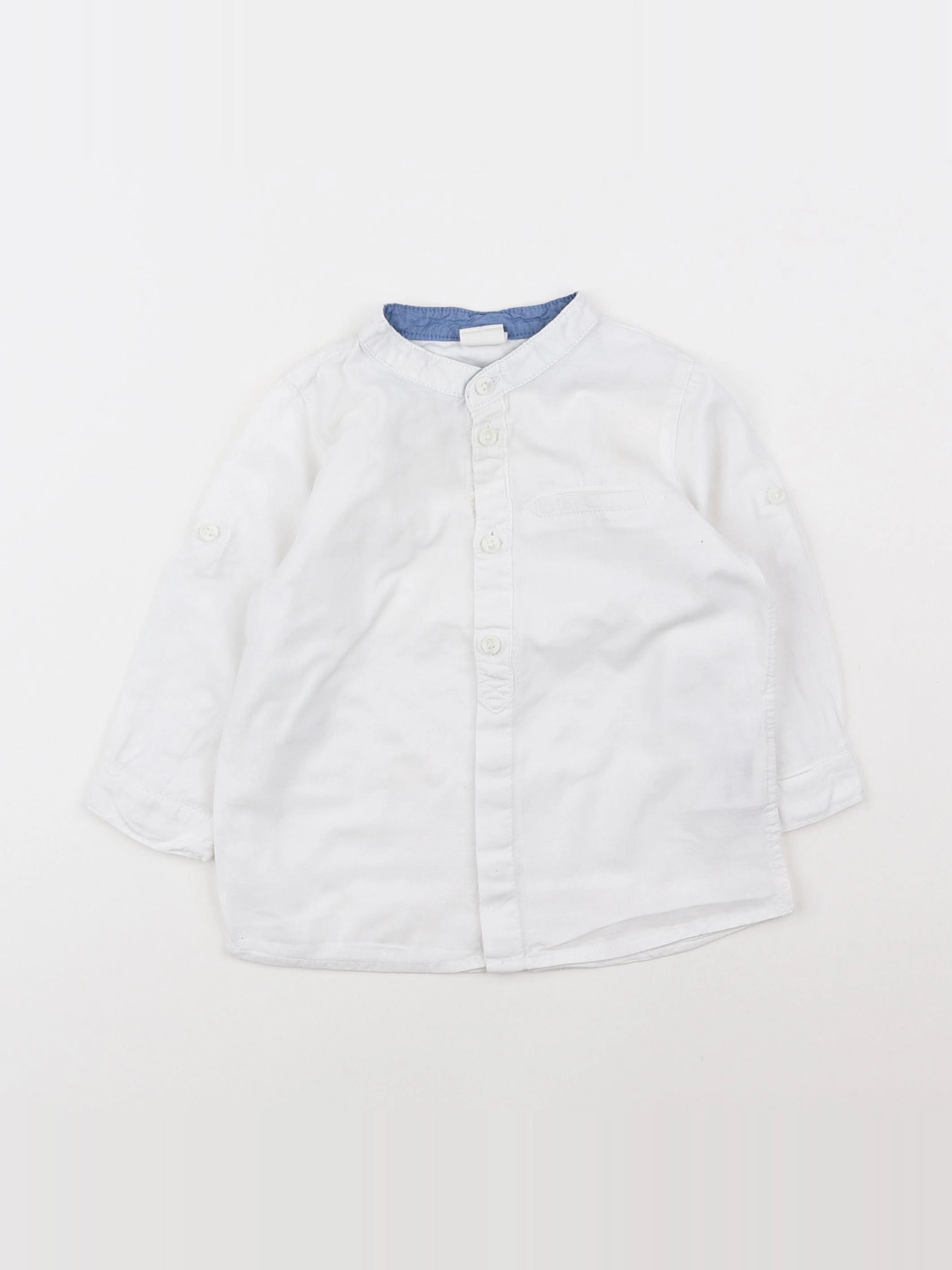 H&M - chemise blanc - 9/12 mois