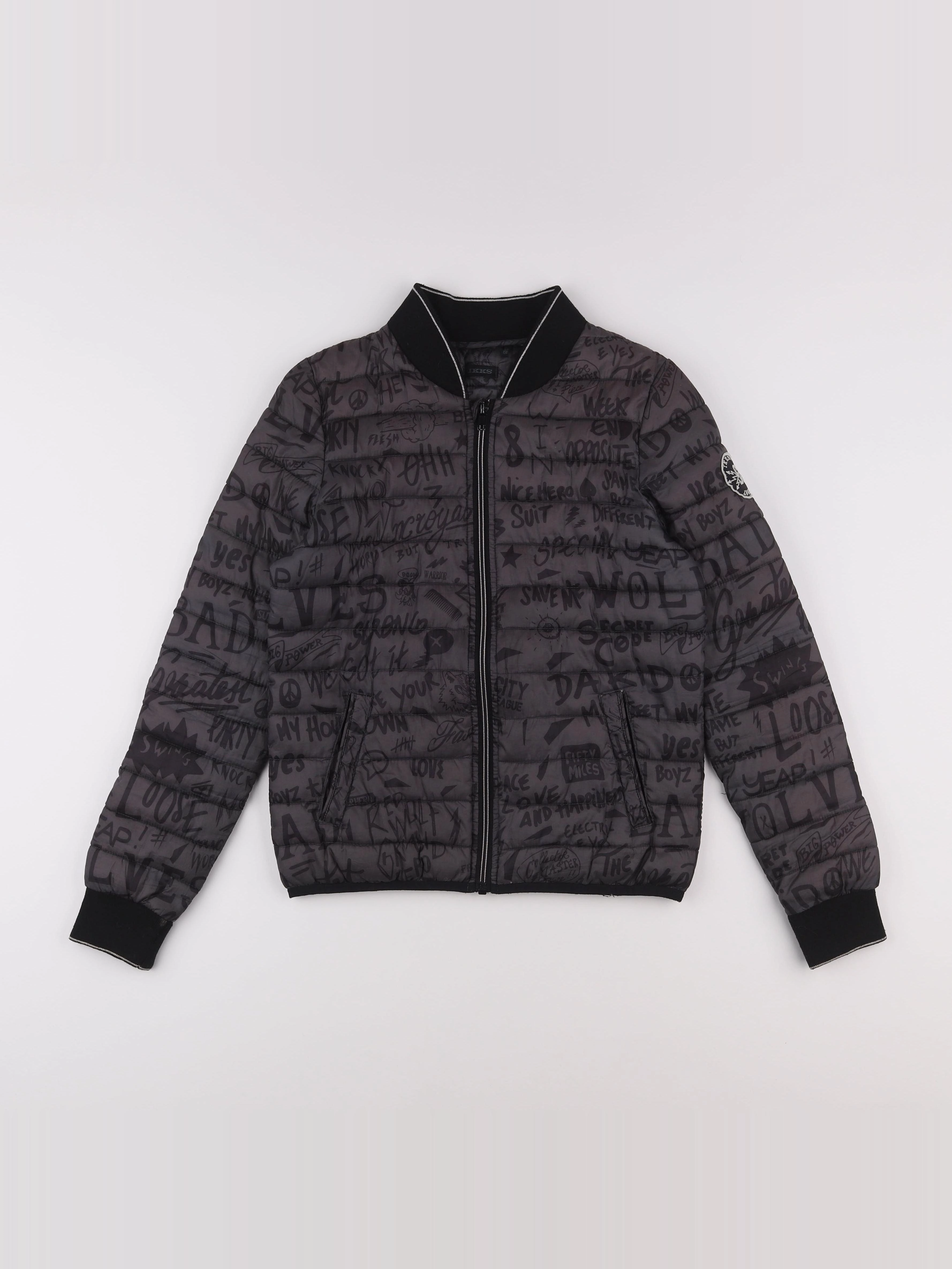 IKKS - doudoune gris - 12 ans