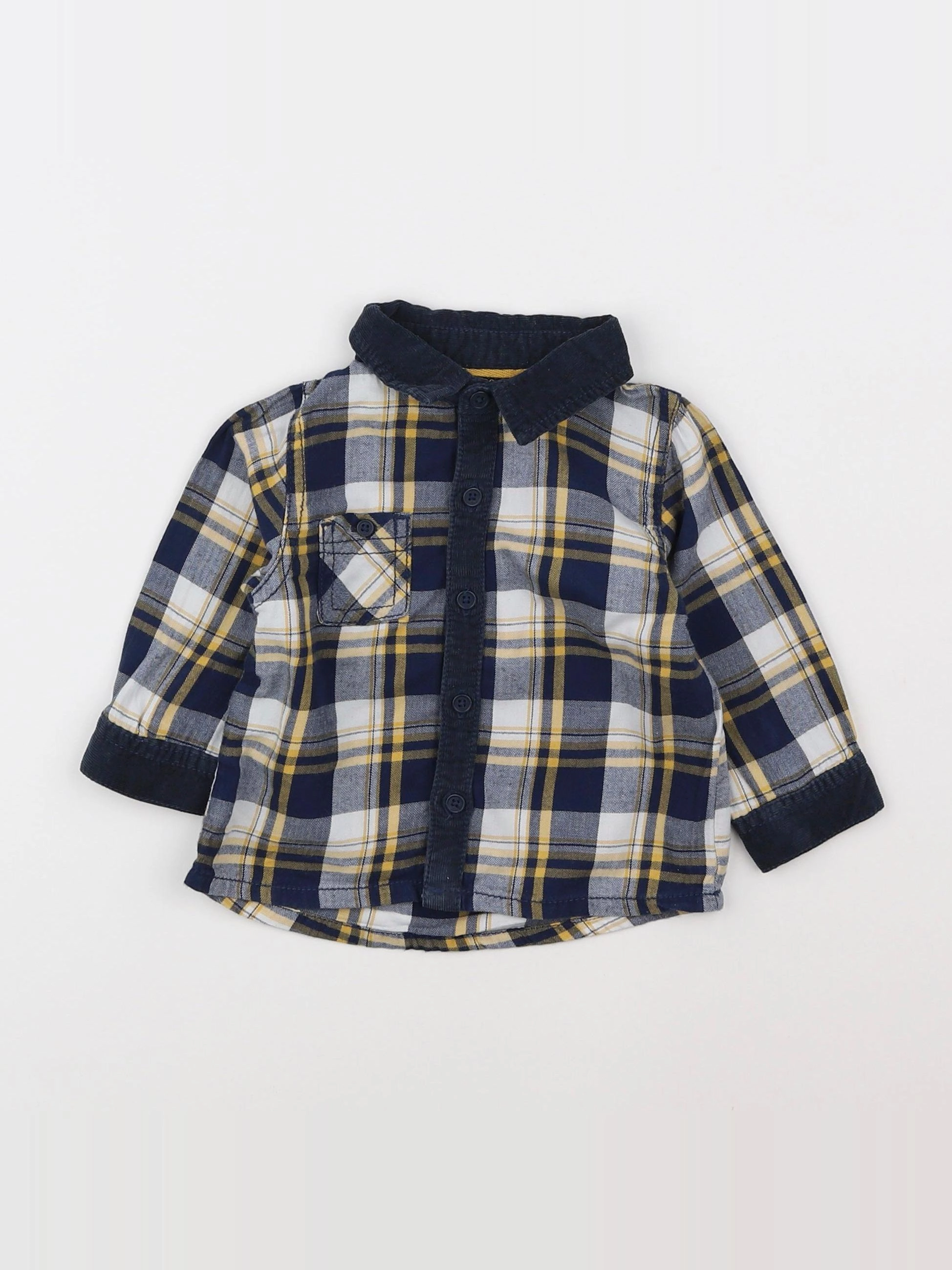 Tape à l'oeil - chemise bleu - 9 mois