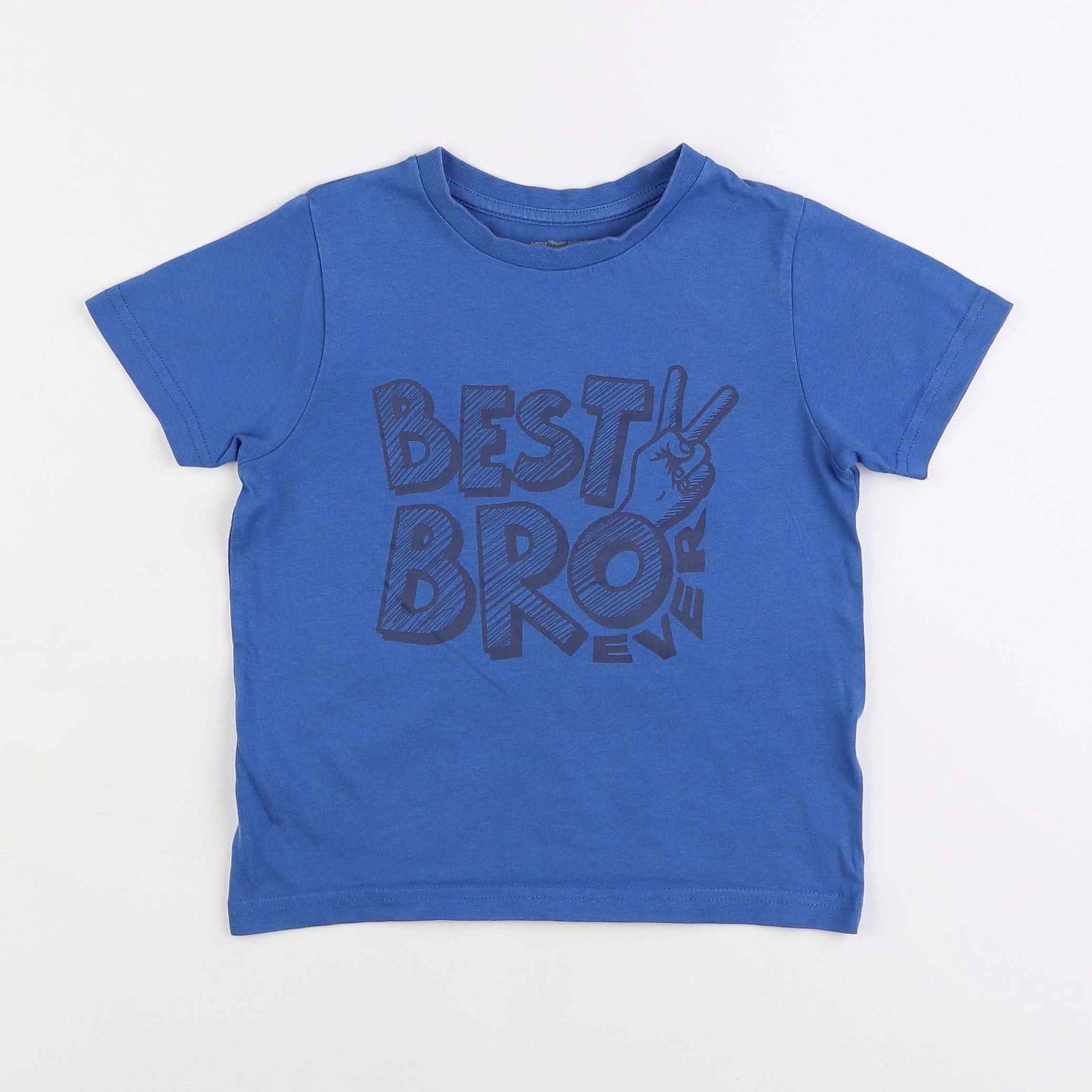 Vertbaudet - tee-shirt bleu - 5 ans